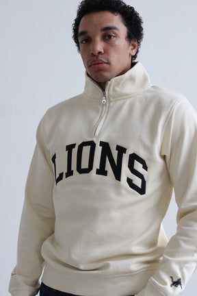 Detroits Lions Collegiate Quarter Zip - Ivory