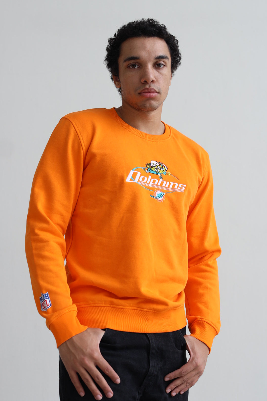 Pull ras du cou brodé NFL x Nickelodeon - Miami Dolphins