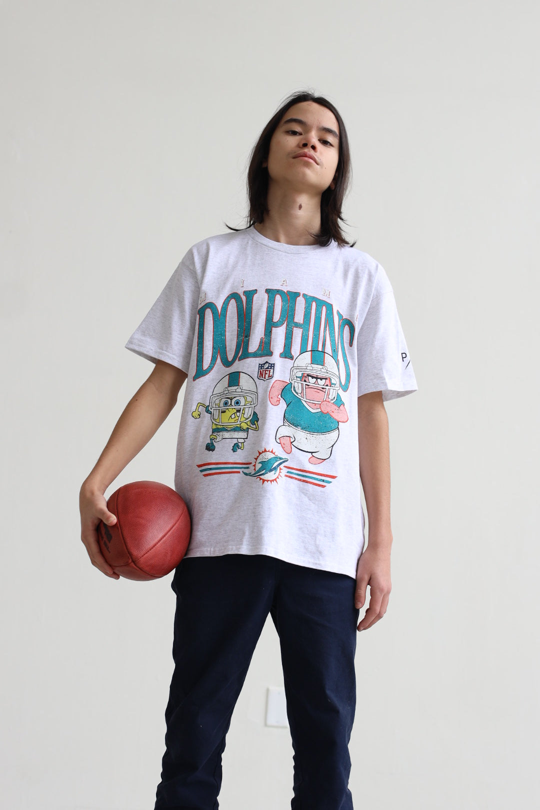 Spongebob & Patrick Rush Kids T-Shirt - Miami Dolphins