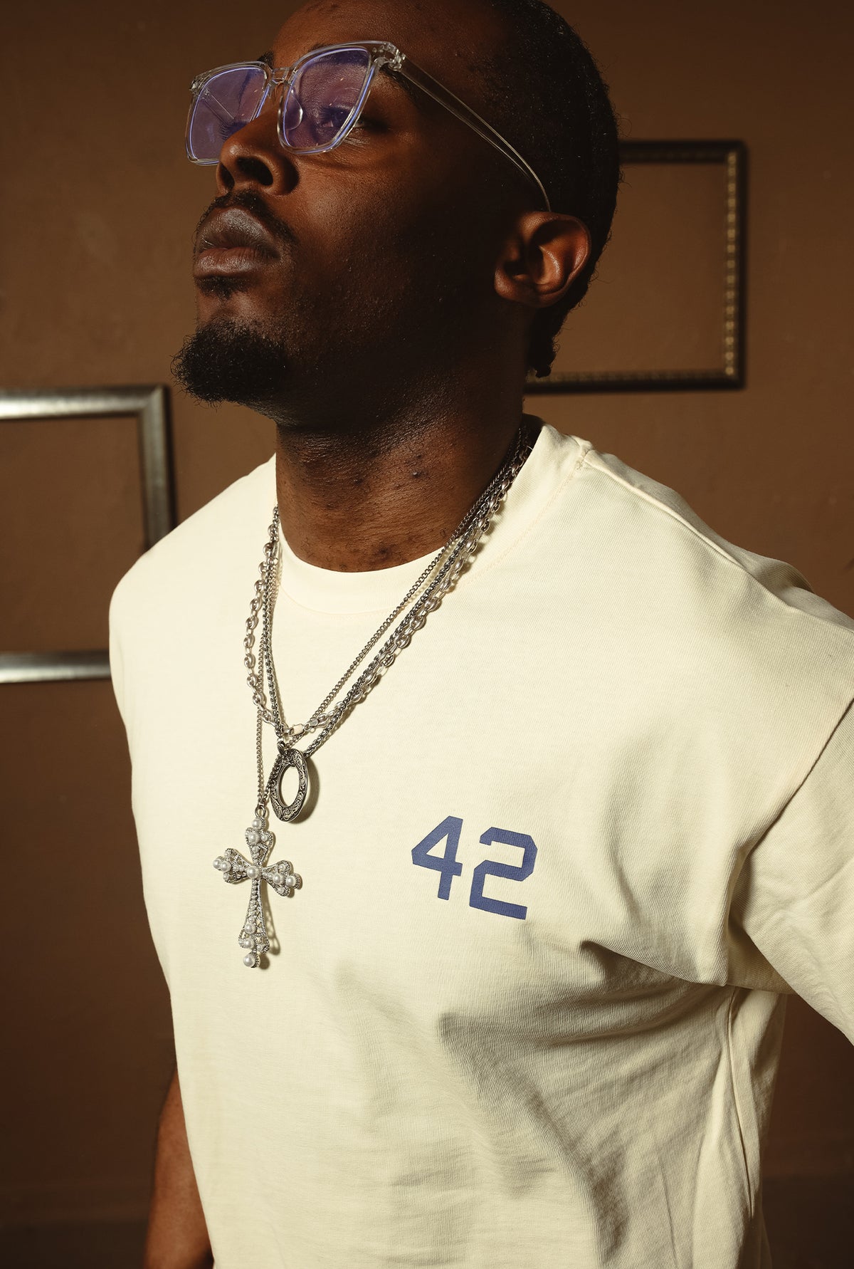 P/C x Jackie Robinson Vintage Heavyweight T-Shirt - Ivory