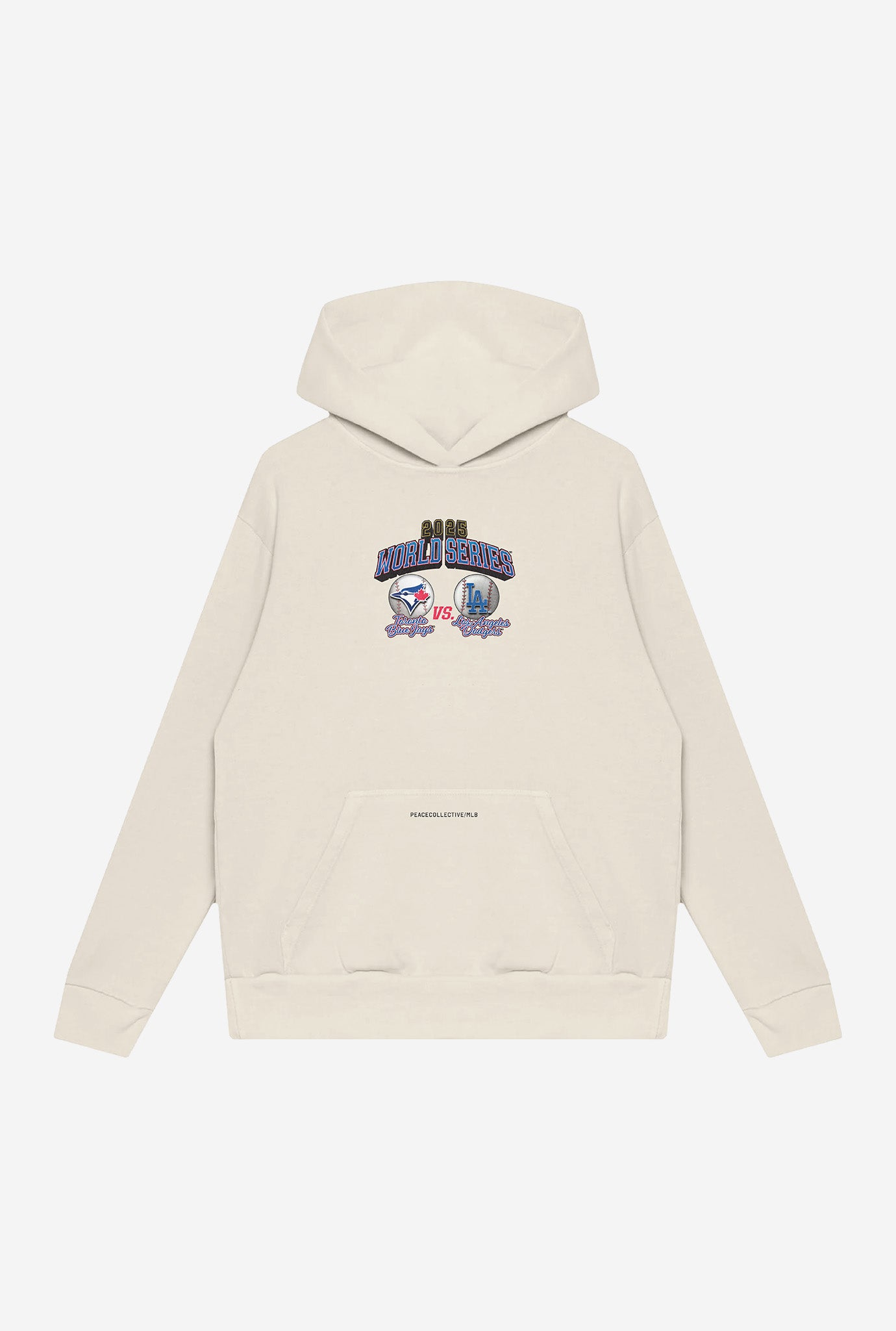 World Series 2025: Toronto Blue Jays vs LA Dodgers Heavyweight Hoodie - Ivory