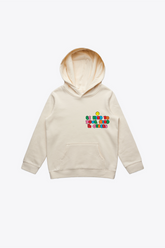 P/C x SmileyWorld "Be Kind To Your Mind & Others" Youth Heavyweight Hoodie - Ivory