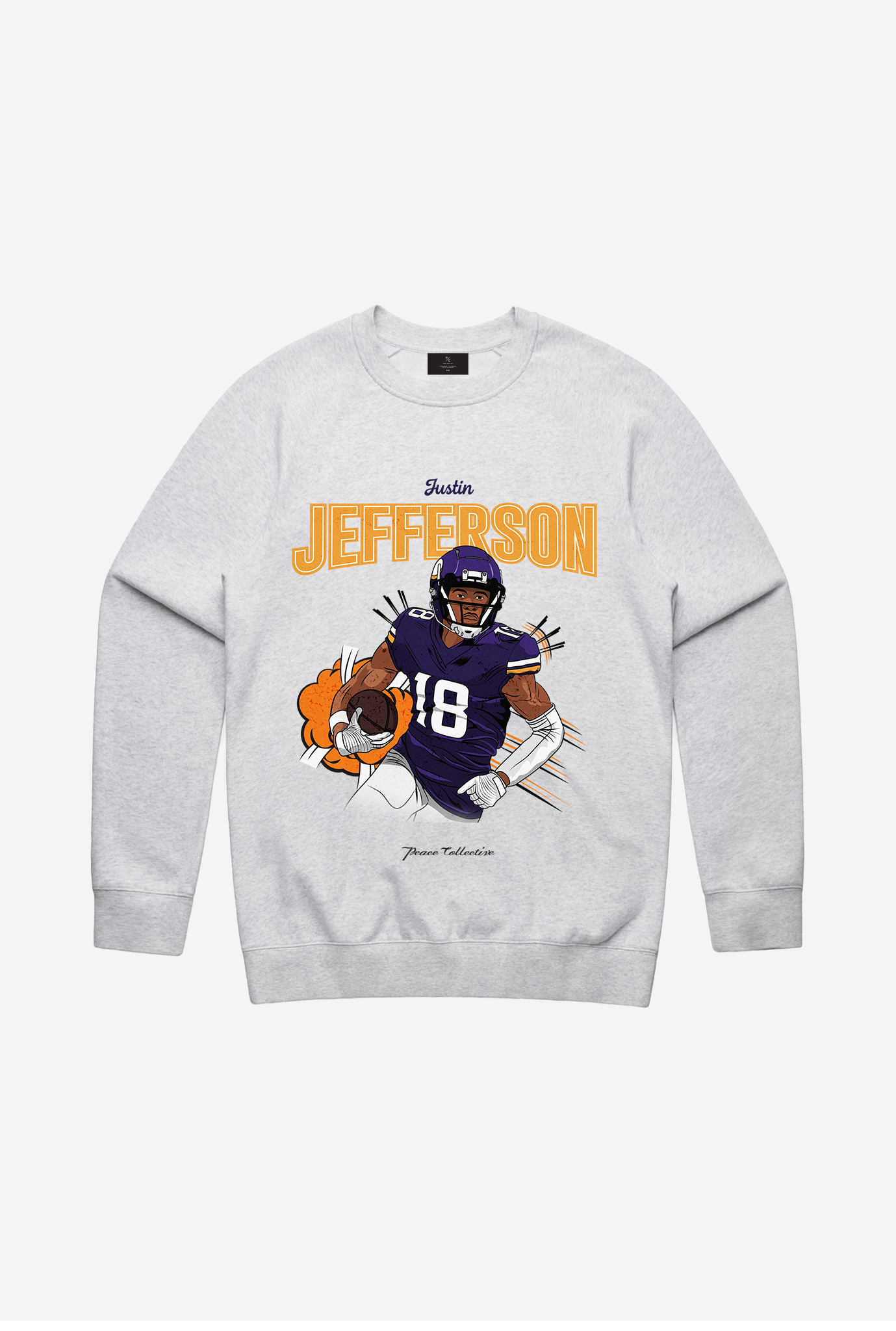 Justin Jefferson Crewneck - Ash