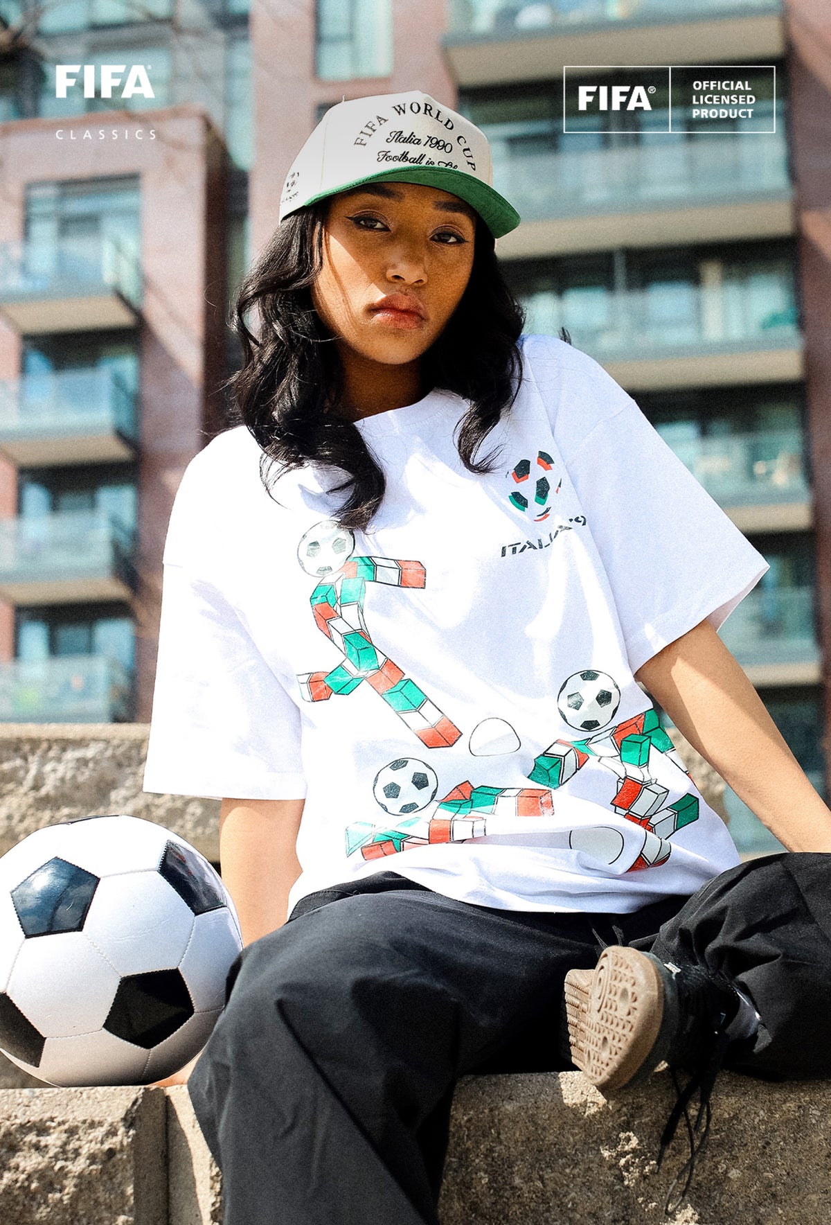 FIFA World Cup 1990™ Italy Suede A-Frame Cap - Green / Ivory