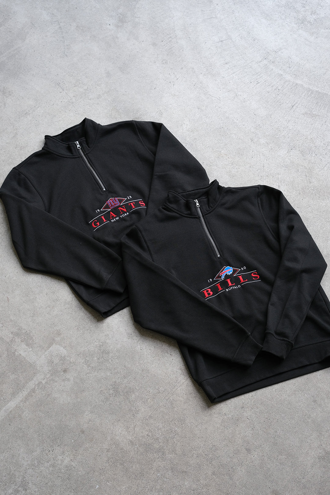 New York Giants Quarter Zip - Black