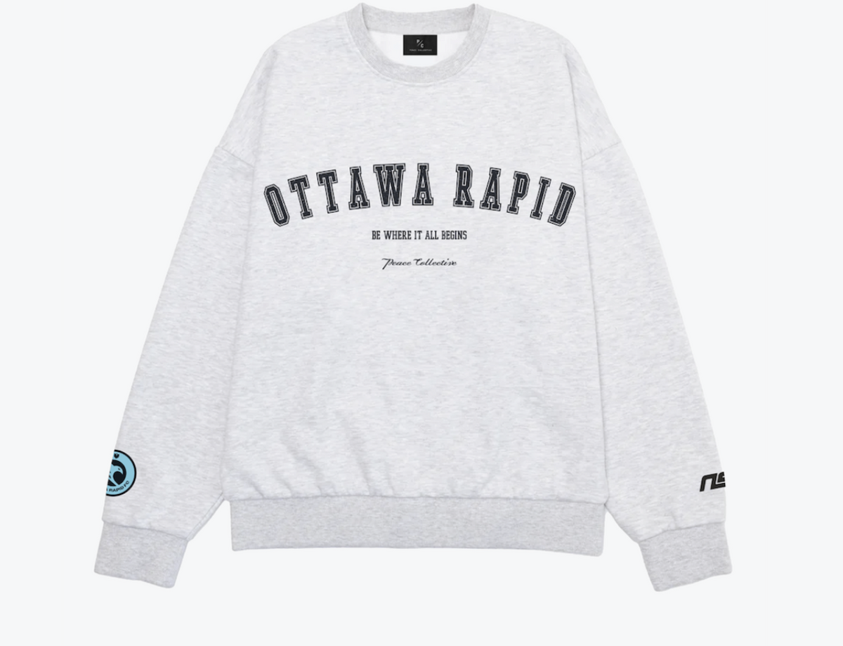 Ottawa Rapids FC Heavyweight Crewneck - Ash