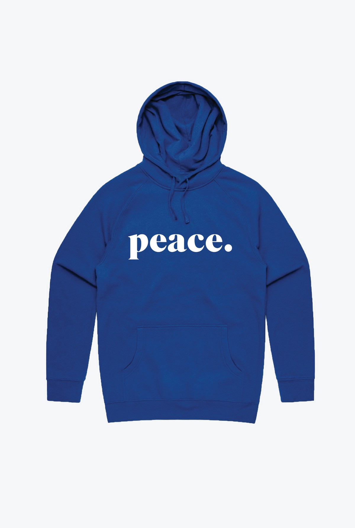 Sweat à capuche brodé Peace - Royal