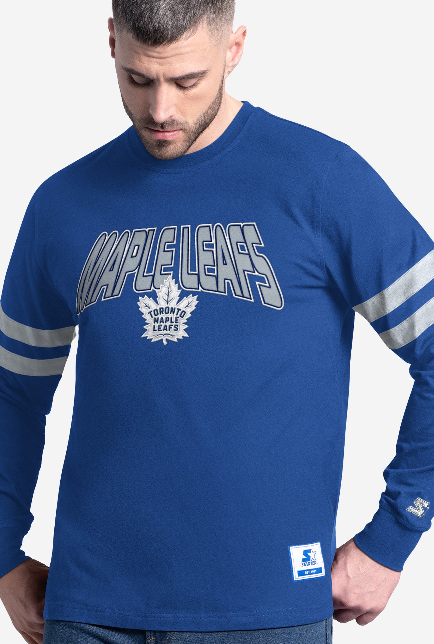 Toronto Maple Leafs Lineup Longsleeve T-Shirt - Blue