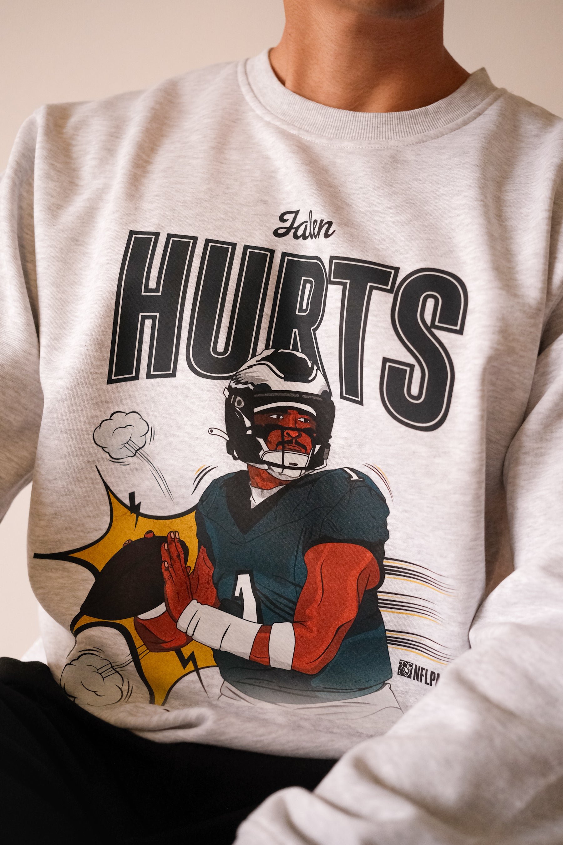 Jalen Hurts Crewneck - Ash