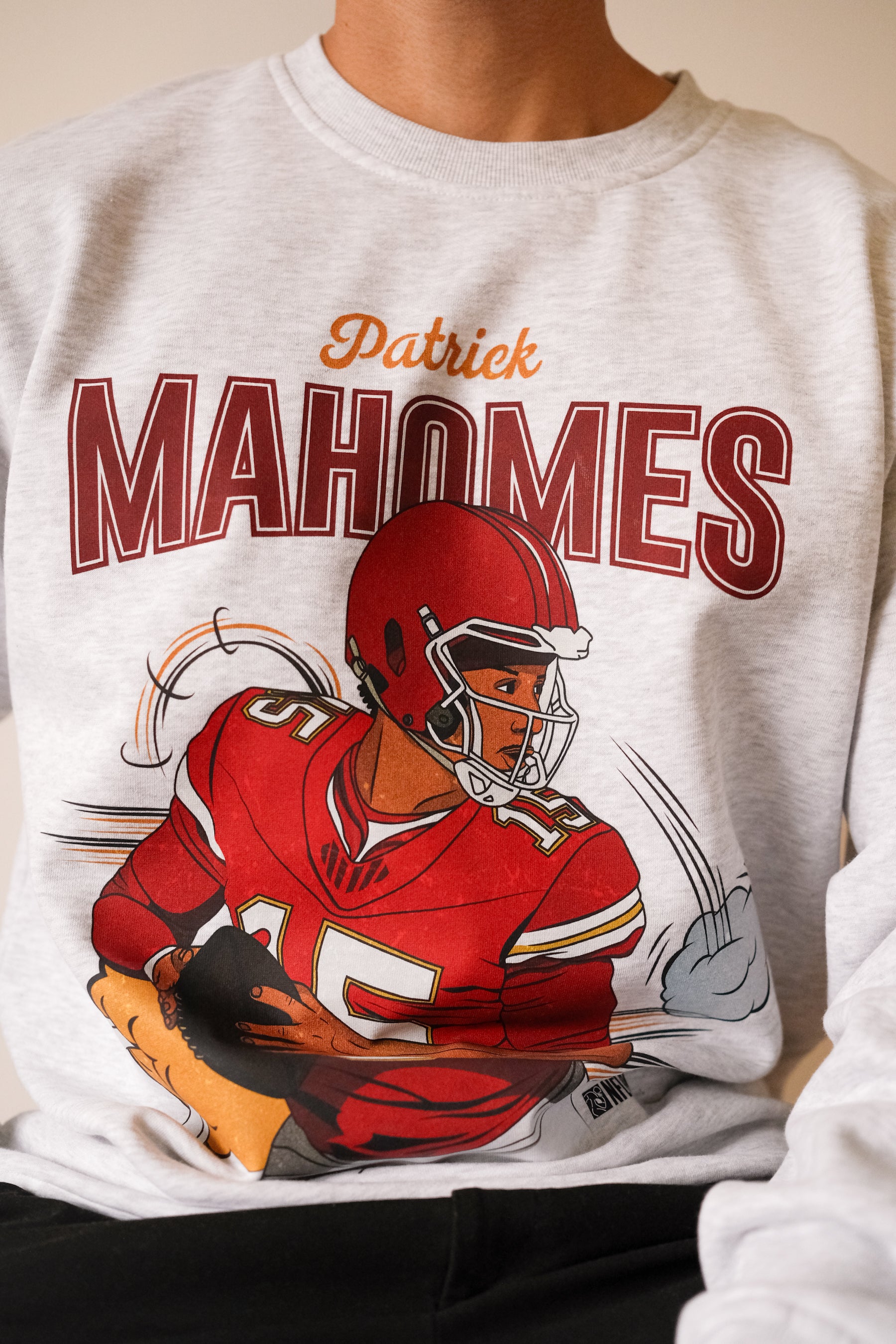 Patrick Mahomes Crewneck - Ash