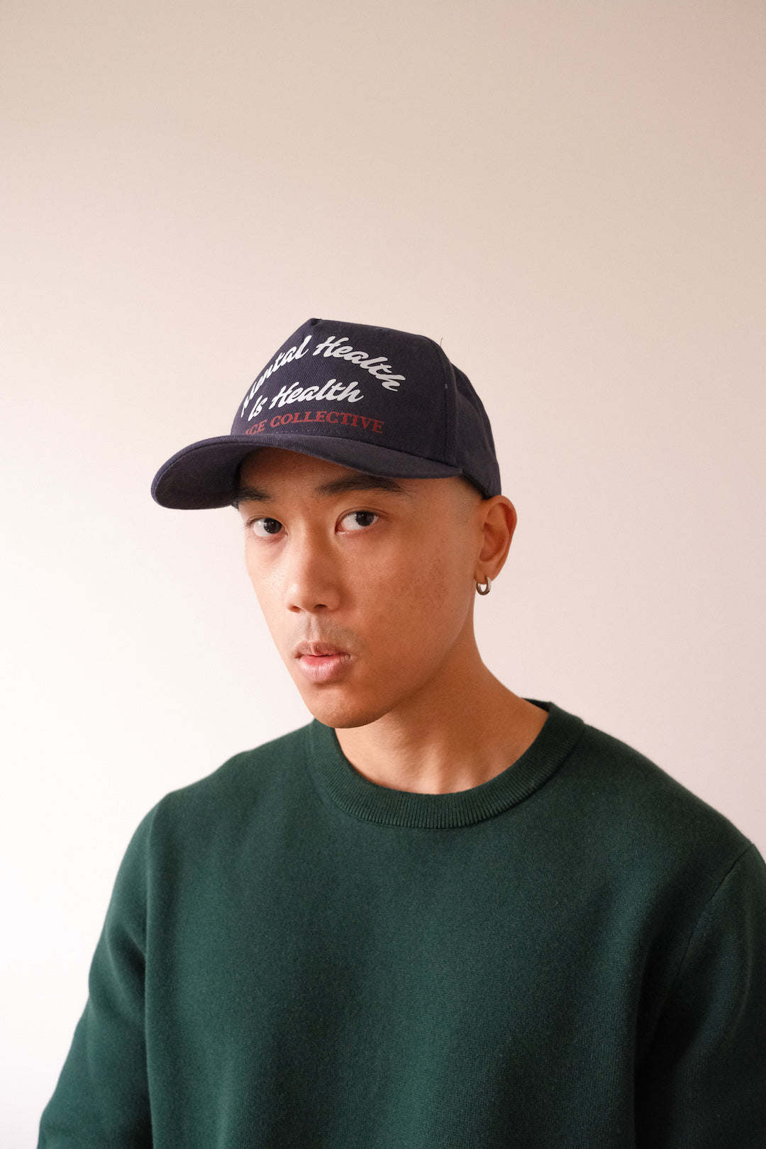 Mental Health is Health Western A-Frame Cap - Navy