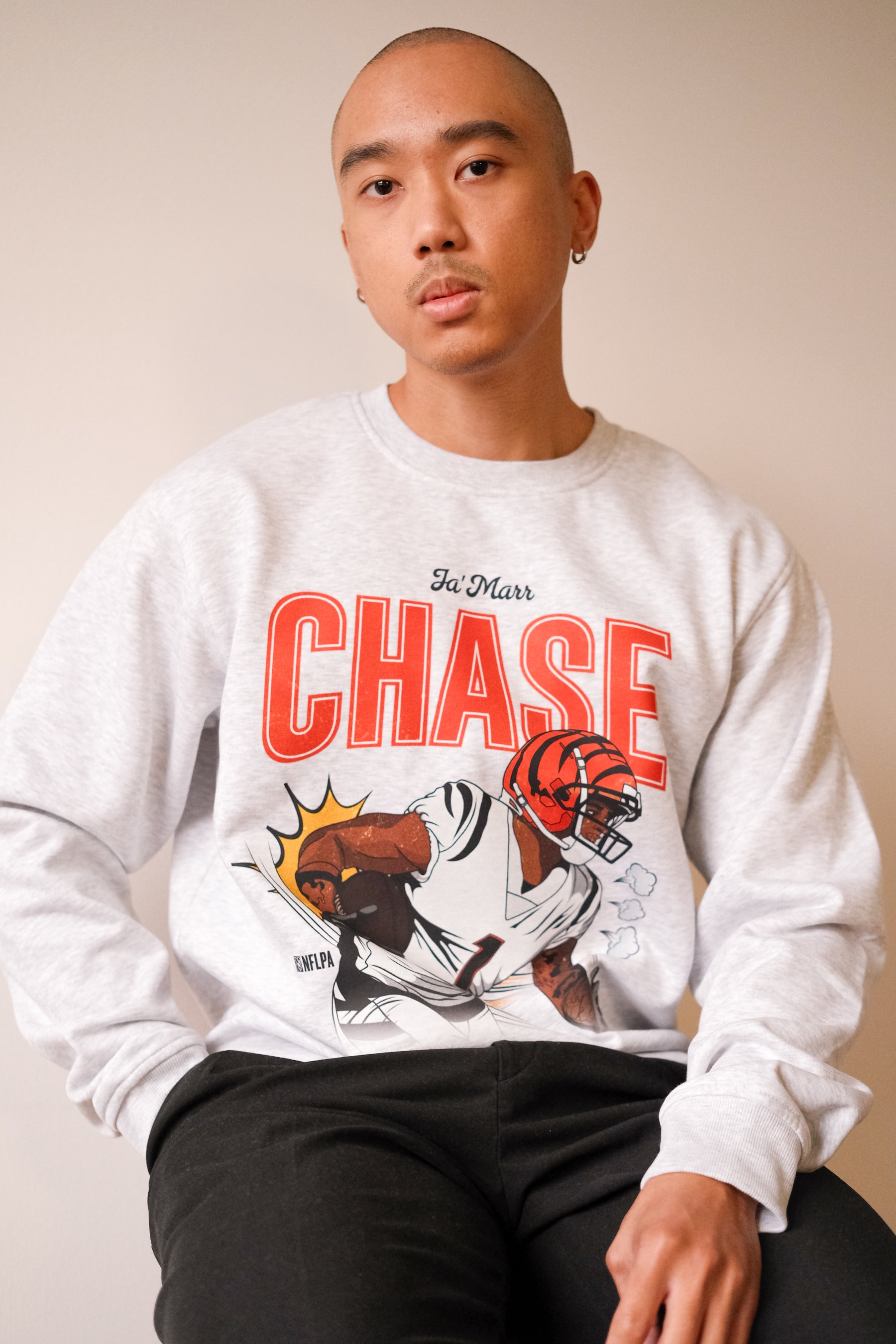 Ja’Marr Chase Crewneck - Ash