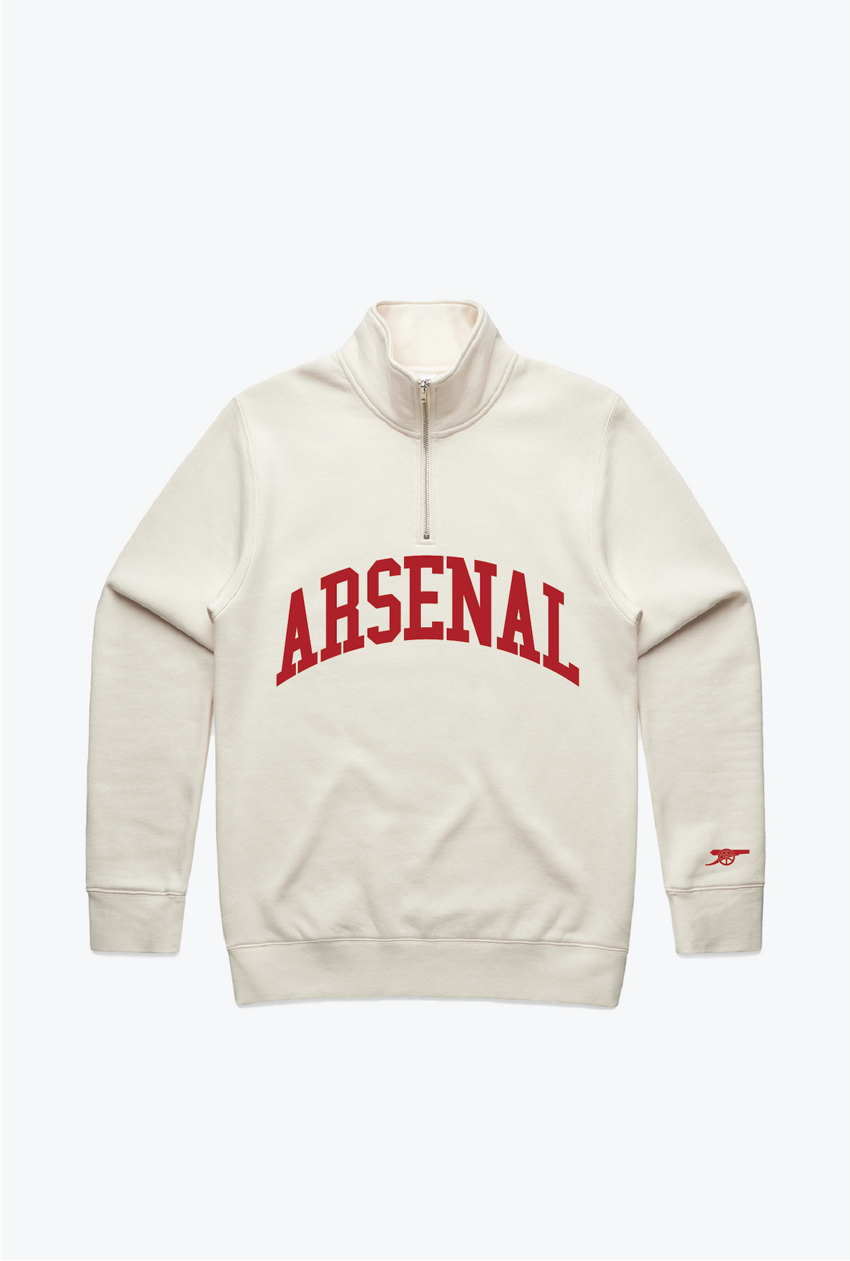 Arsenal FC Quarter Zip - Elfenbein
