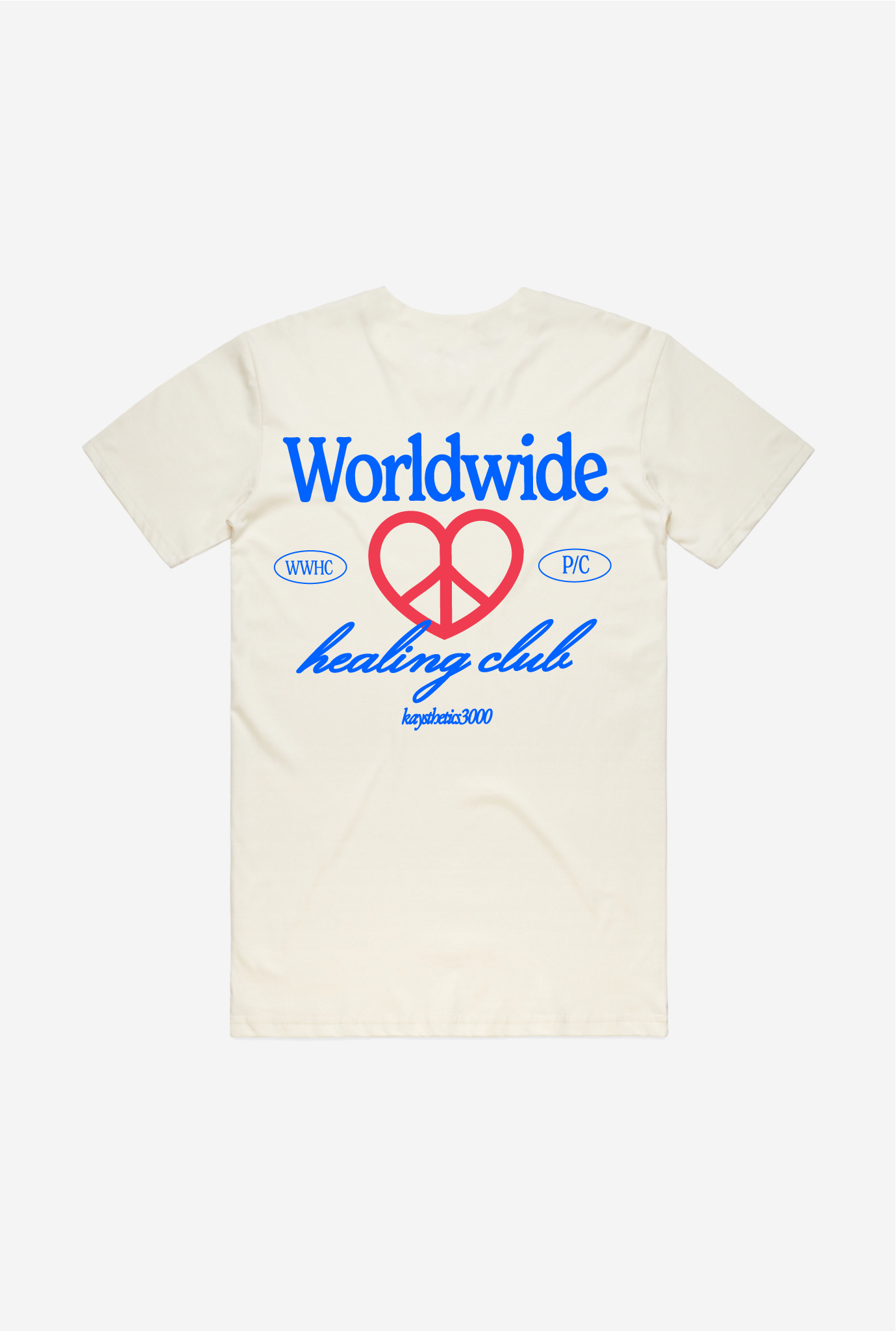 Worldwide Healing Club T-Shirt - Ivory