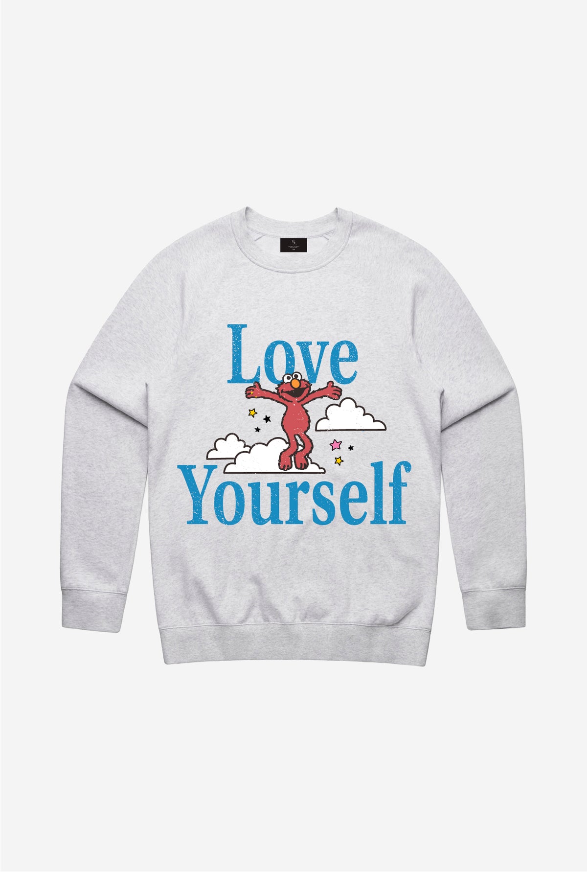 Love Yourself Elmo Crewneck - Ash