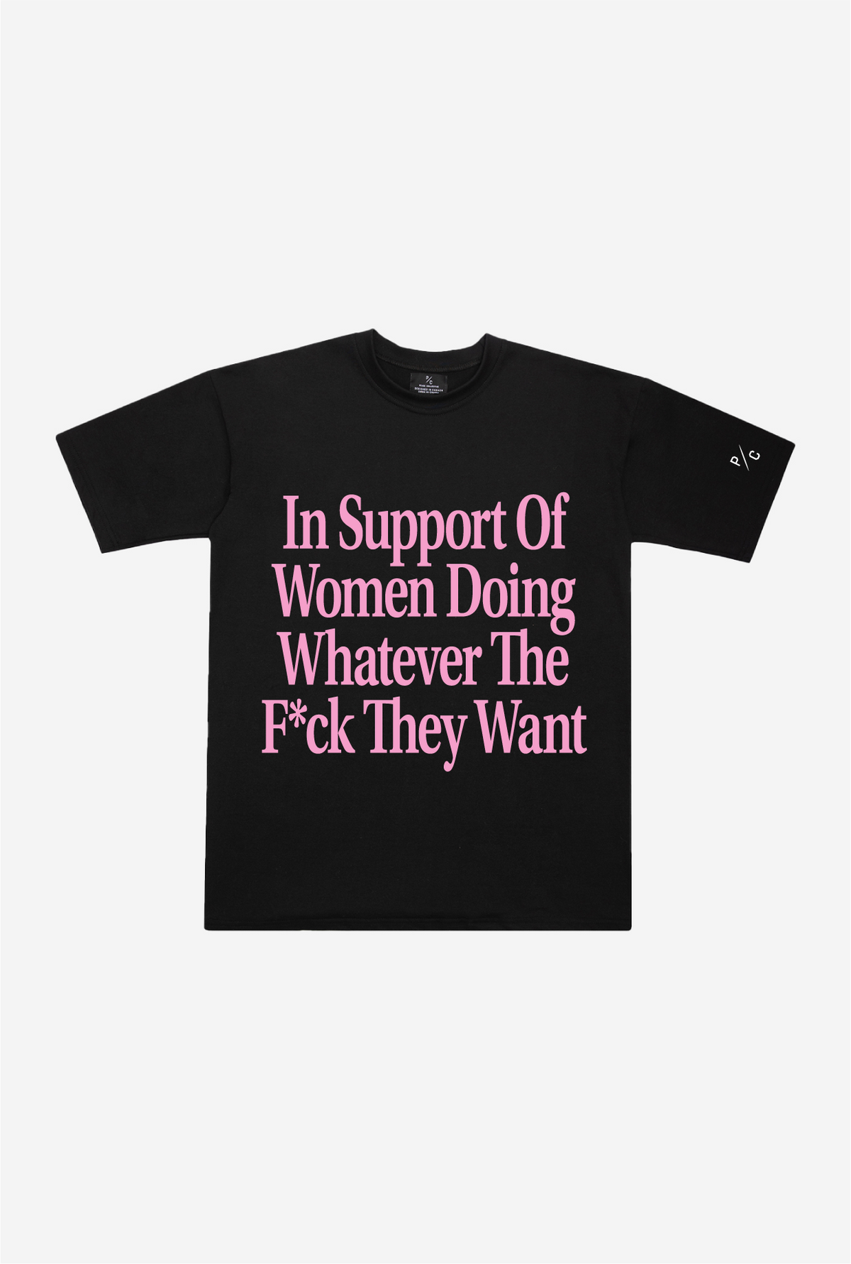 In Support of Women Heavyweight T-Shirt - Black