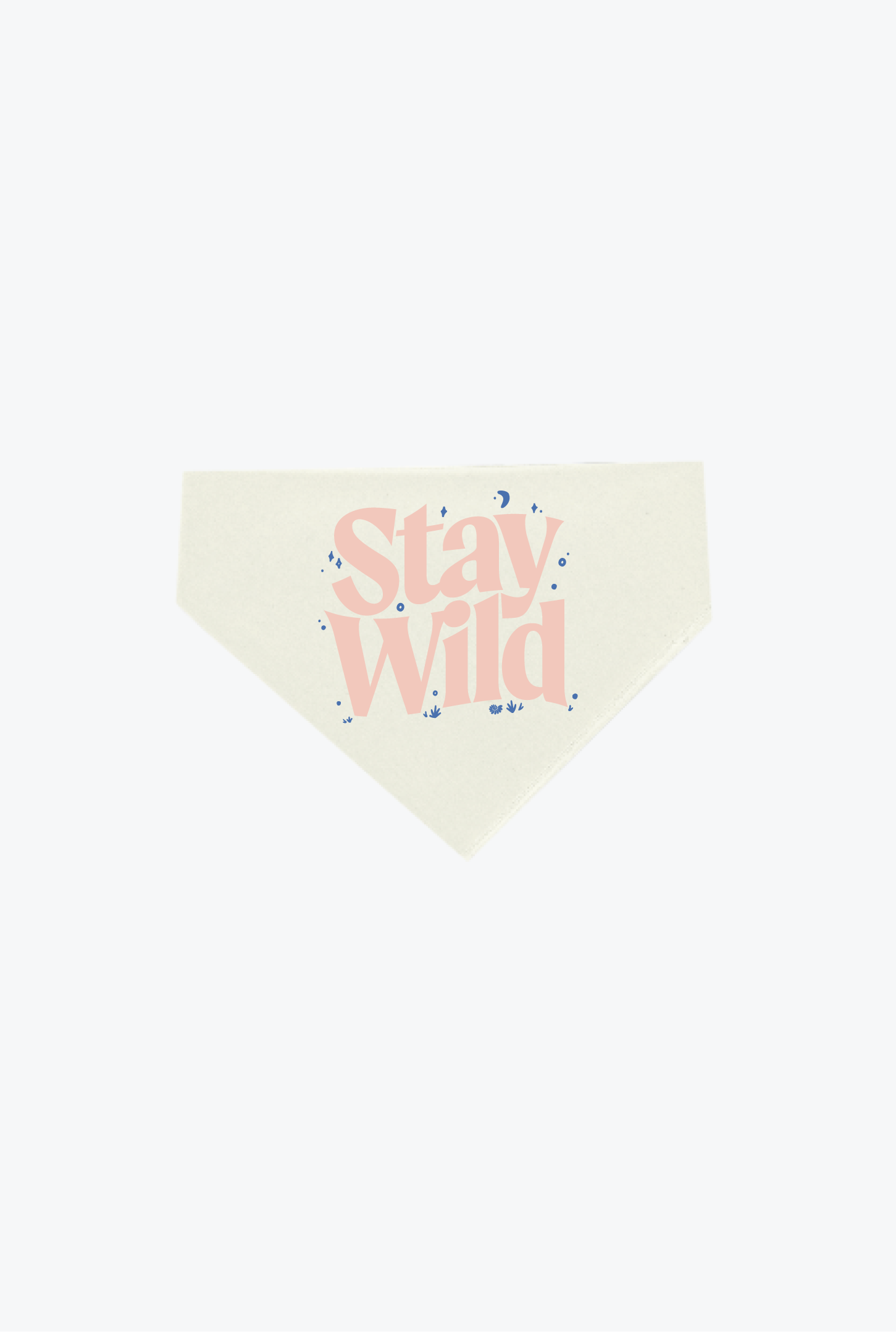 Stay Wild Dog Bandana - Ivory