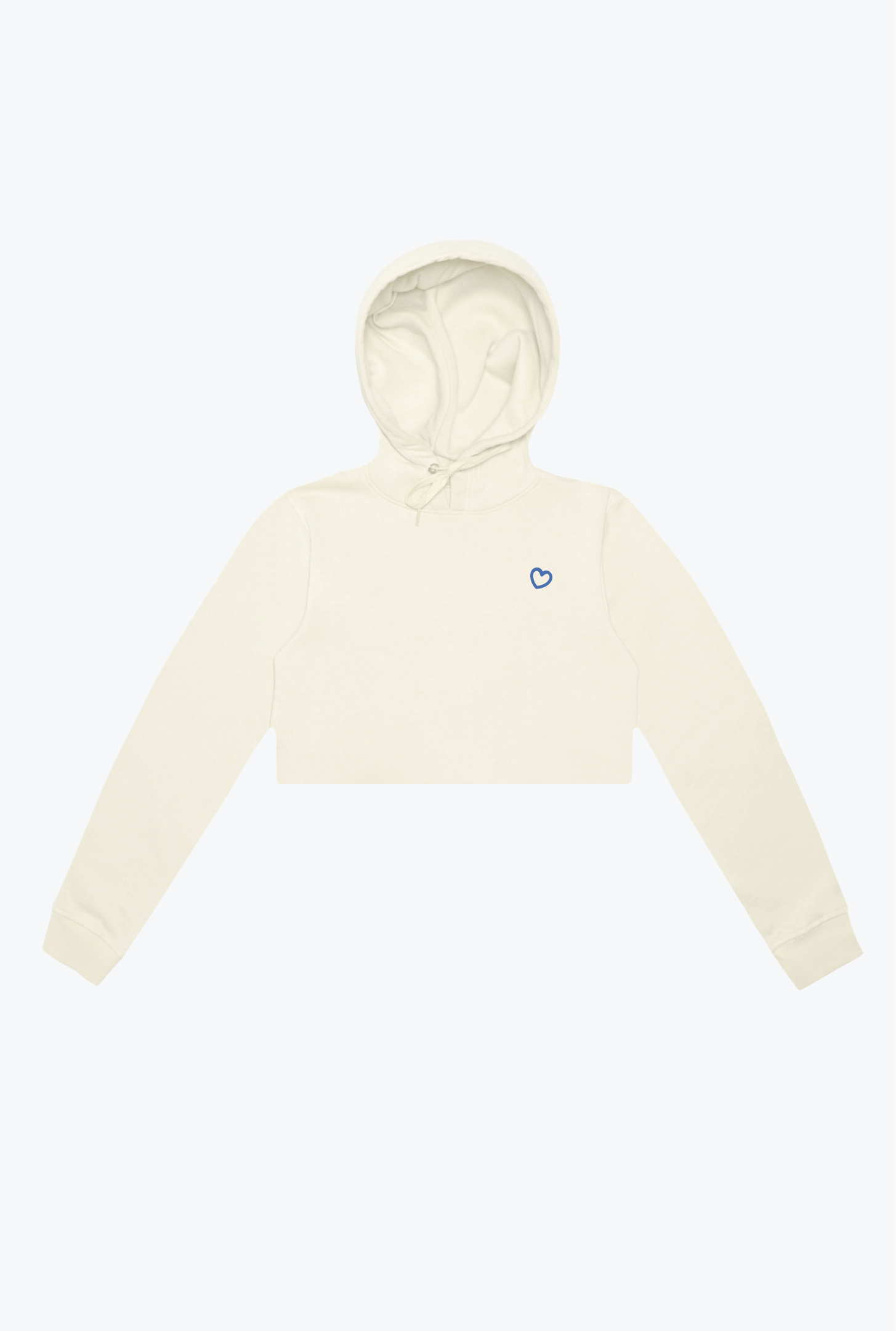 Chaos Cropped Hoodie - Ivory