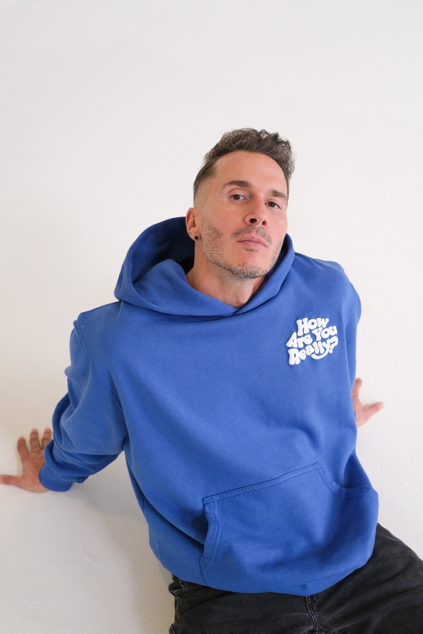 How Are You Really? Heavyweight Hoodie - Royal