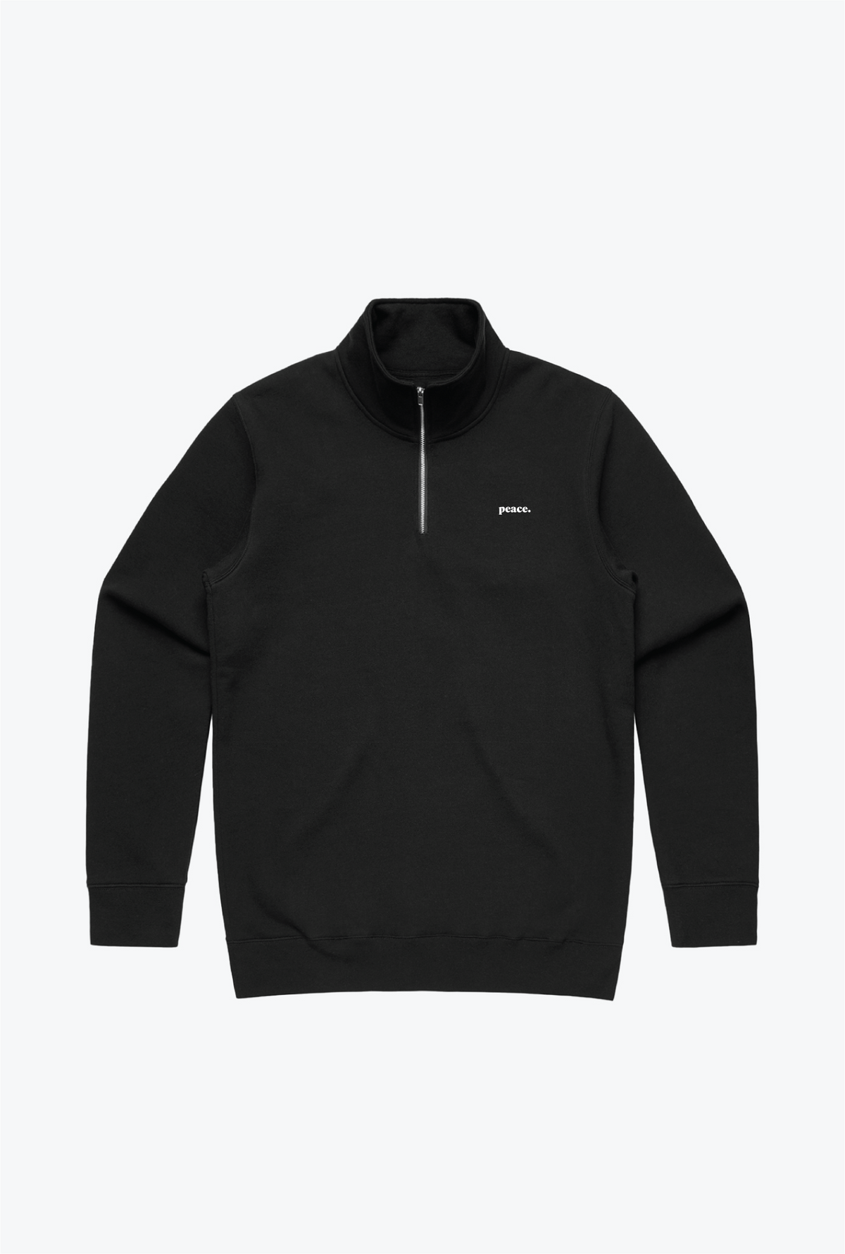 P/C Basics Heavyweight Quarter Zip - Black