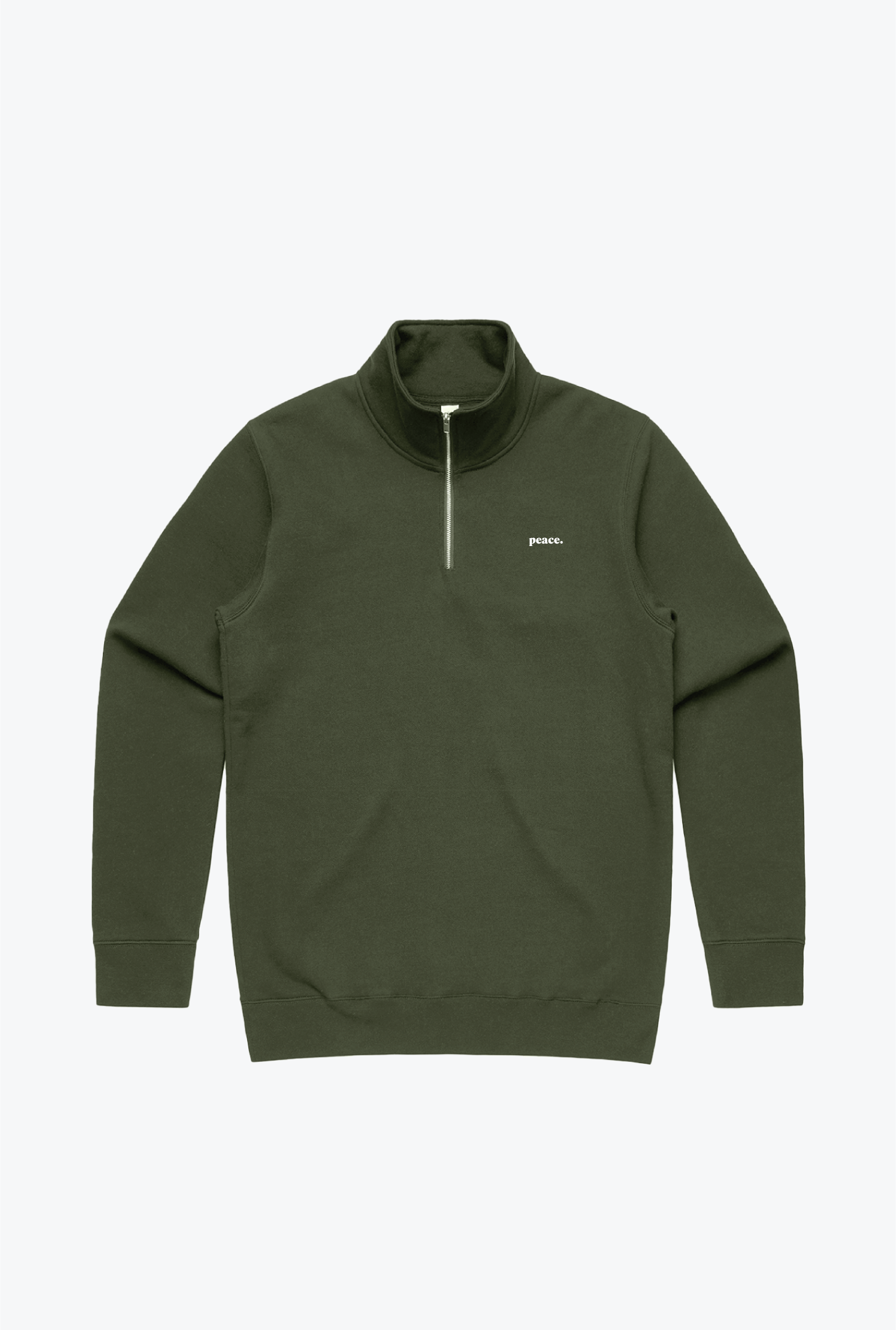 P/C Basics Heavyweight Quarter Zip - Olive