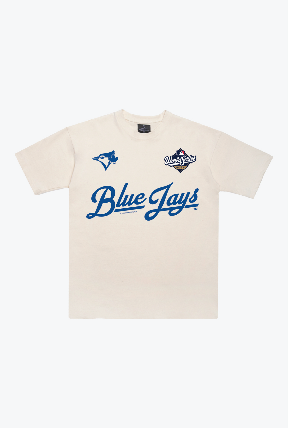 Toronto Blue Jays Script World Series 2025 Heavyweight T-Shirt - Ivory