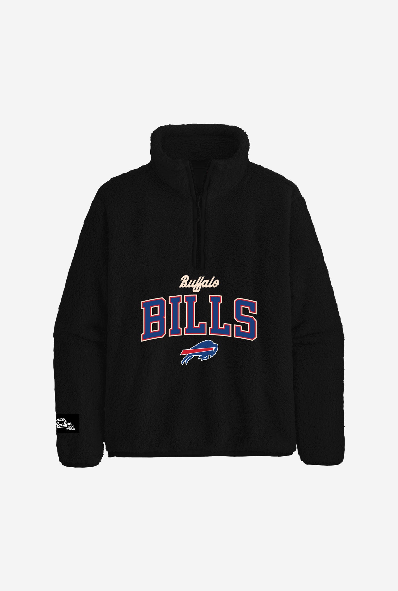 Buffalo Bills High Pile Quarter Zip - Black