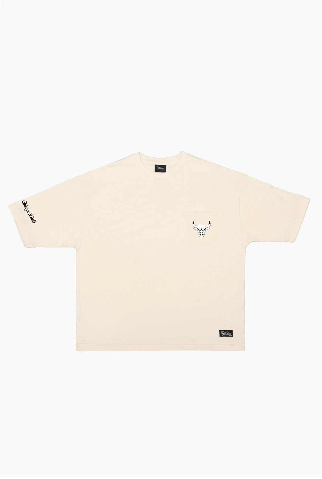 T-shirt Chicago Bulls Preppy Heavyweight à poche - Ivoire