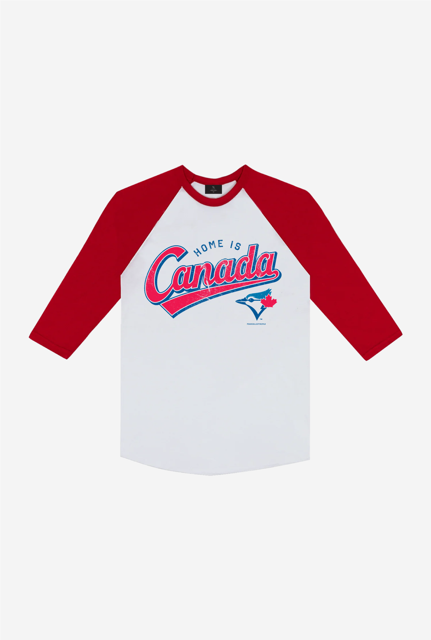 TBJ Canada Day Raglan T-Shirt - Red/Ivory