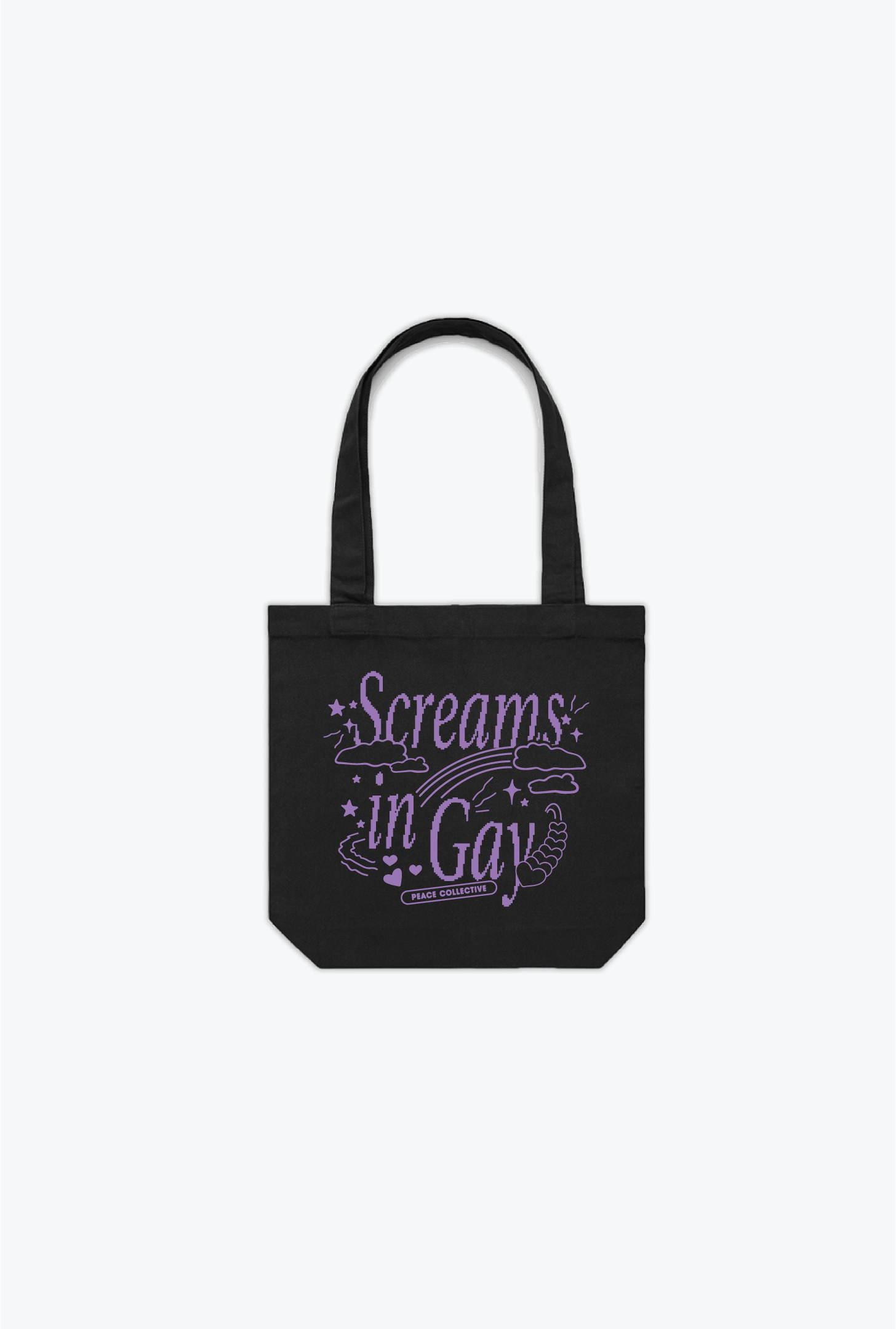 Gay Panic Tote Bag - Black
