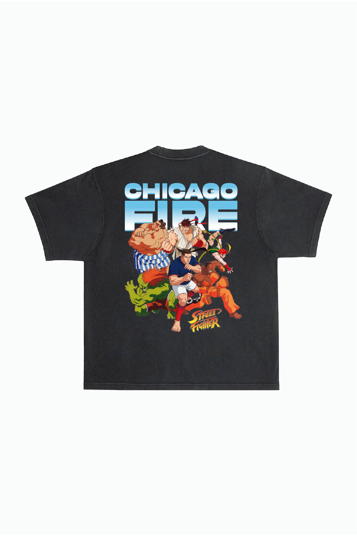 Chicago Fire FC x Street Fighter All Fighters Premium T-Shirt - Black