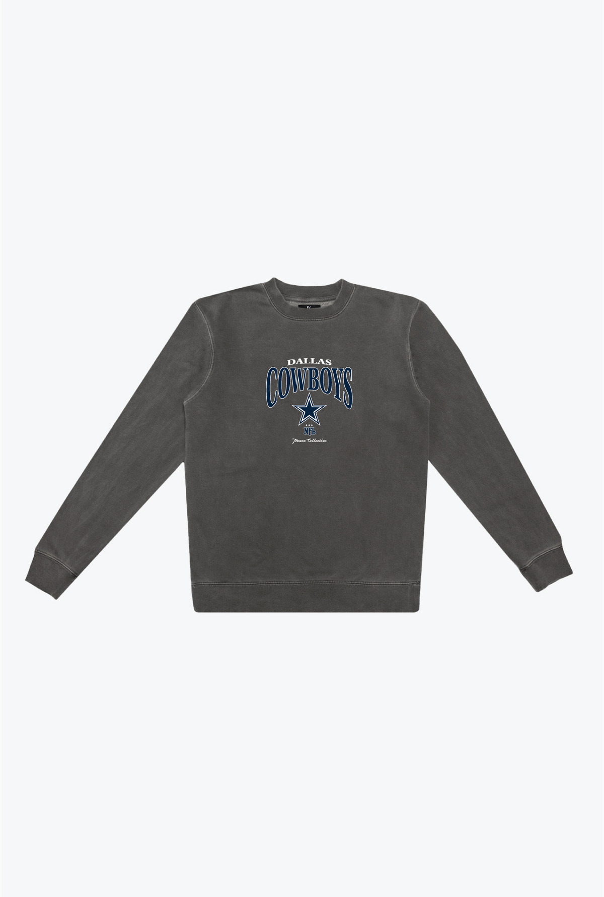 Dallas Cowboys Vintage Embroidered Crewneck - Black