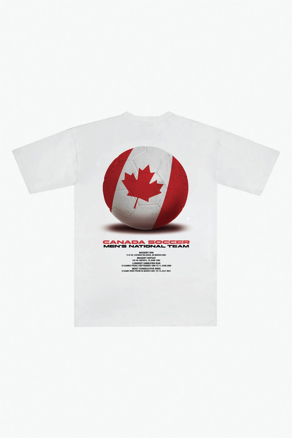 Canada Soccer Heavyweight T-Shirt - White