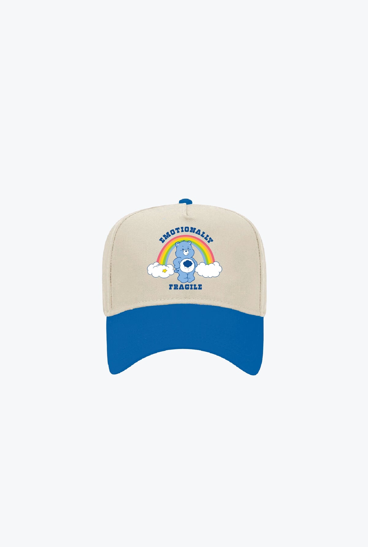 Care Bears Emotionally Fragile A-Frame Cap - Ivory / Blue