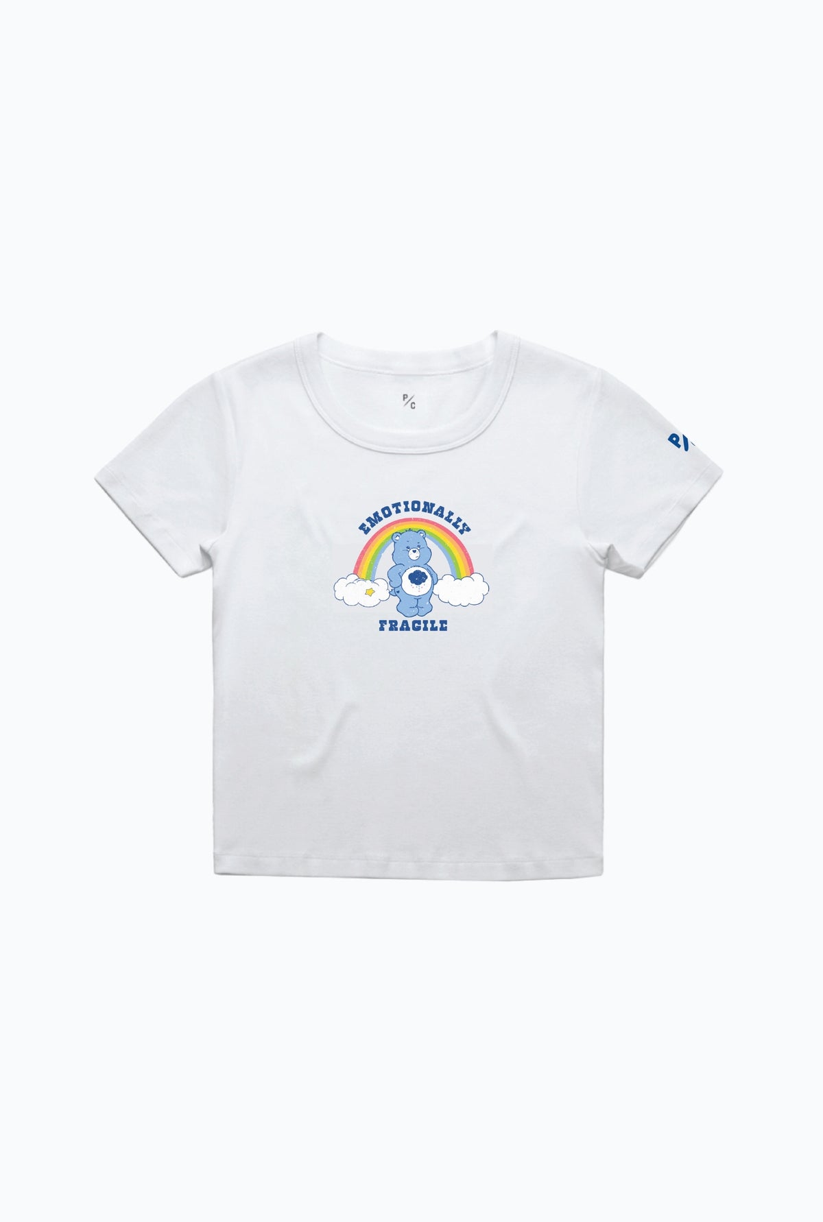 Care Bears Emotionally Fragile Baby Tee - White