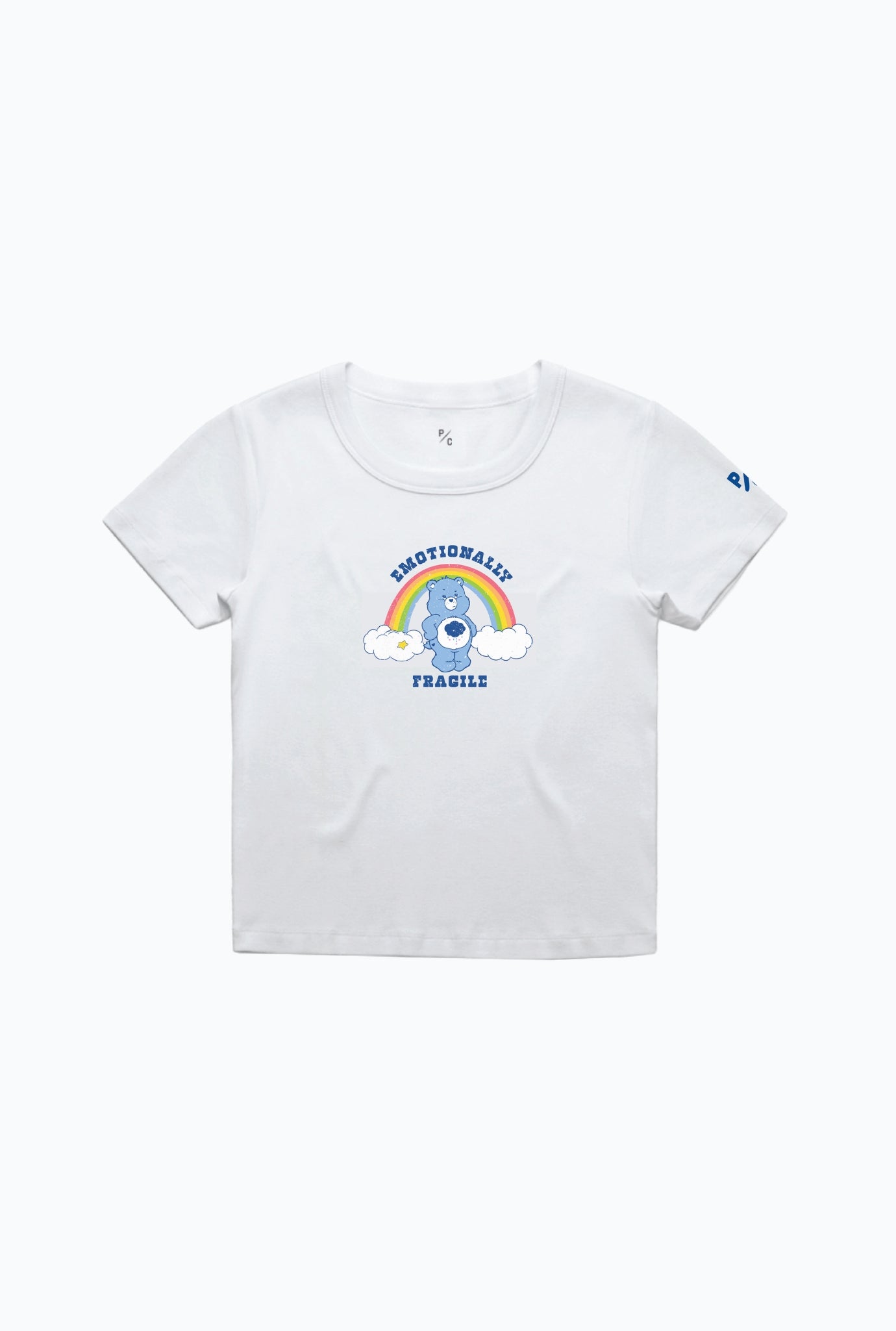 Care Bears Emotionally Fragile Baby Tee - White