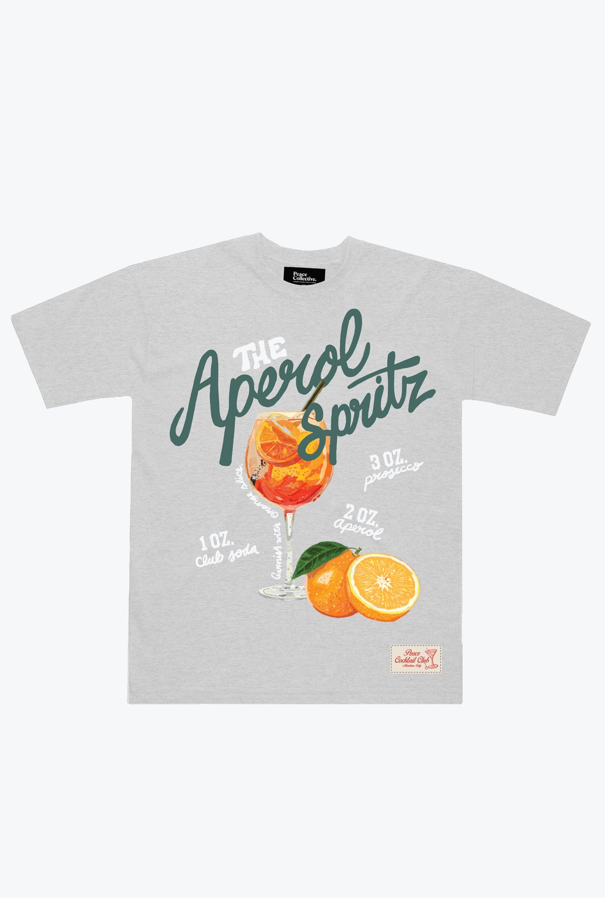 Aperol Spritz Club Heavyweight T-Shirt - Ash