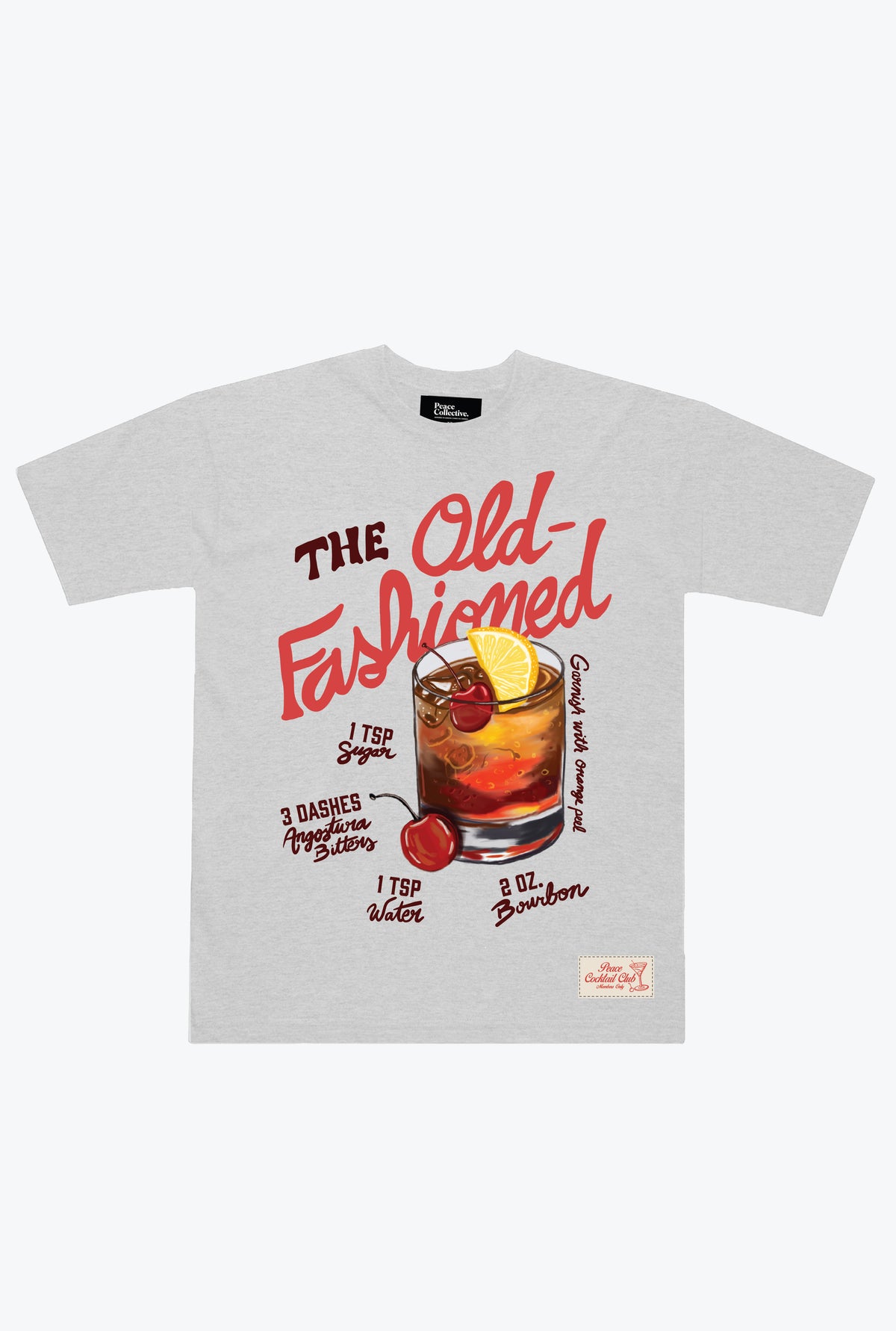 Old-Fashioned Club Heavyweight T-Shirt - Ash