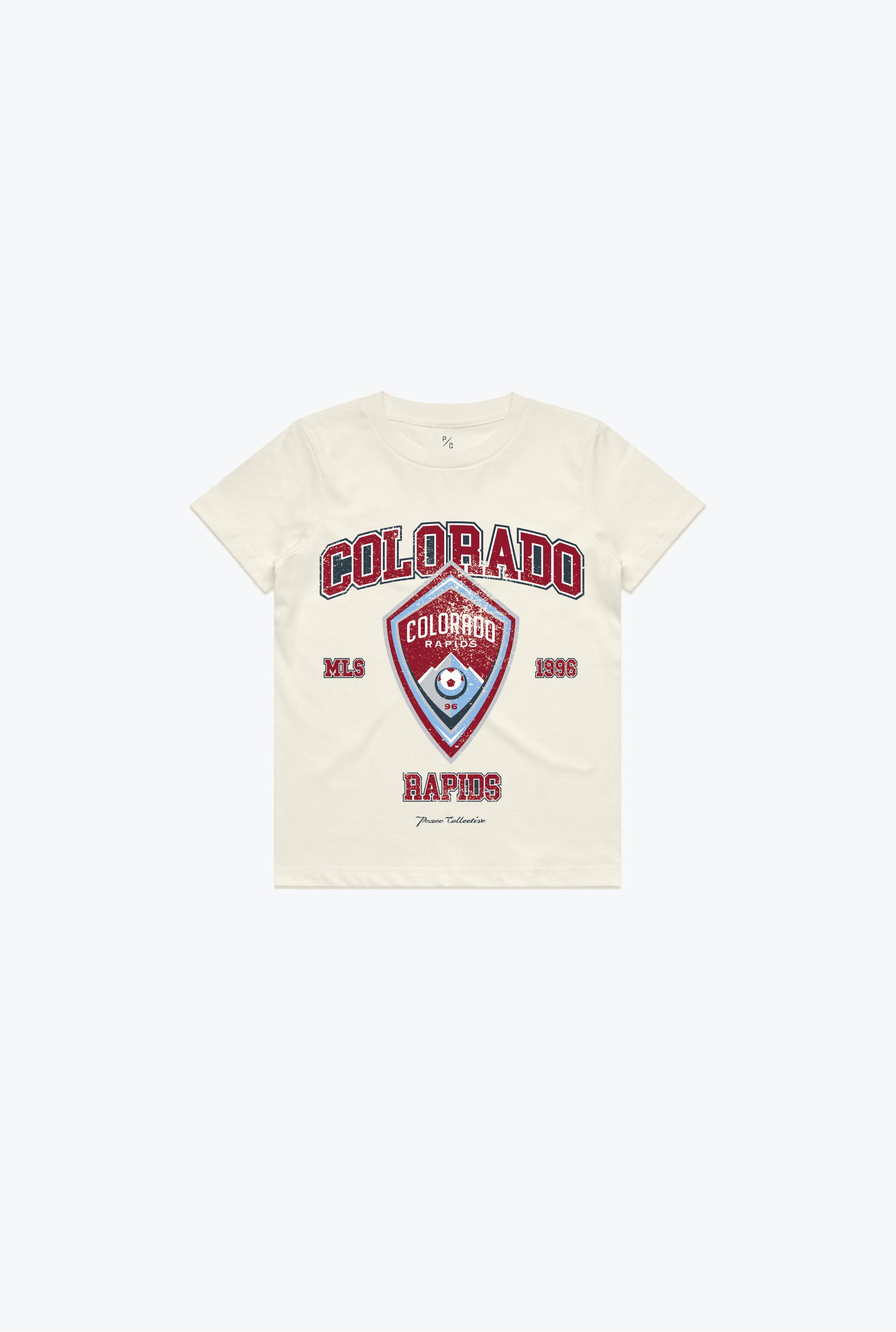 Colorado Rapids Vintage Washed Kids T-Shirt - Ivory