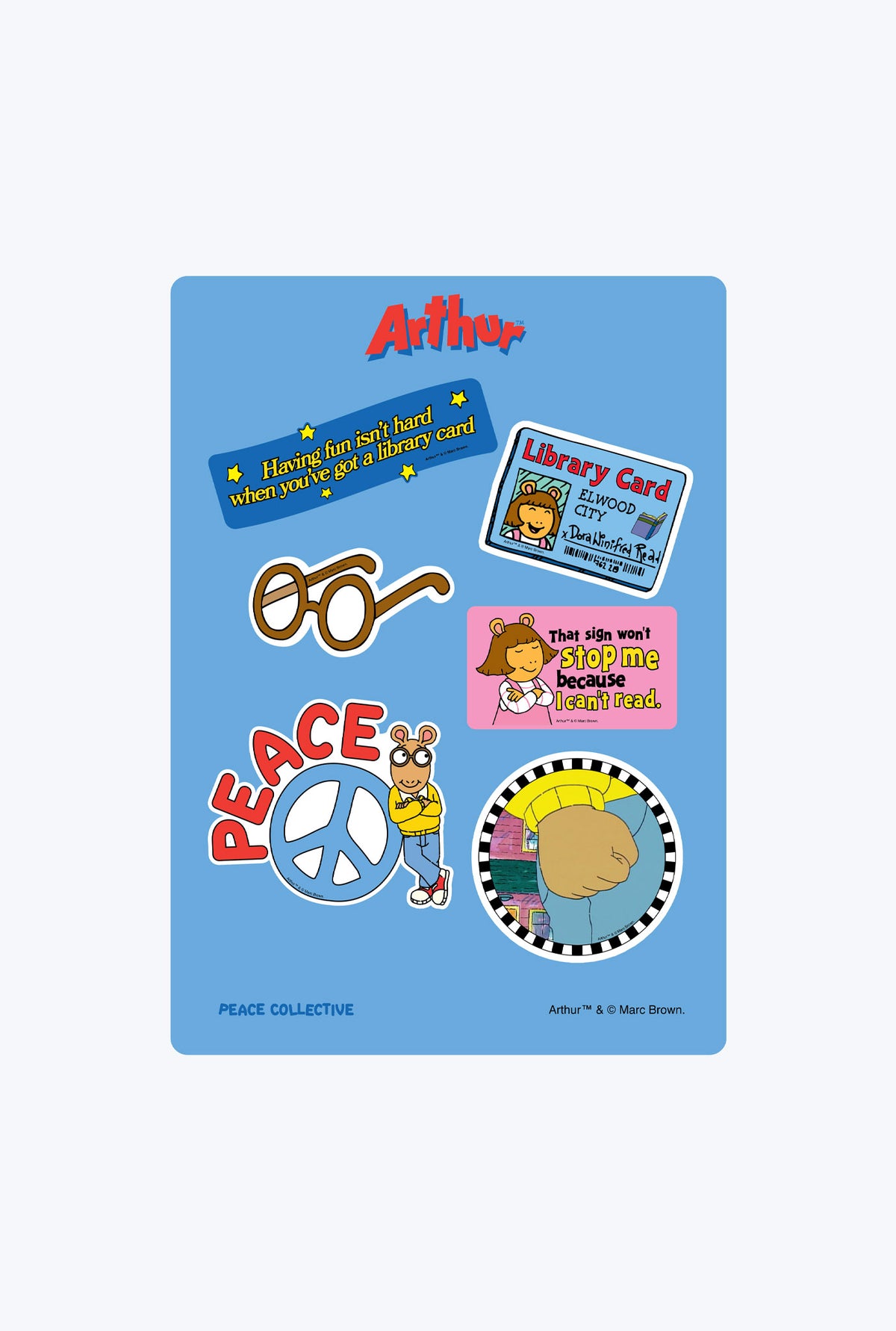 P/C x Arthur Sticker - Multicolour