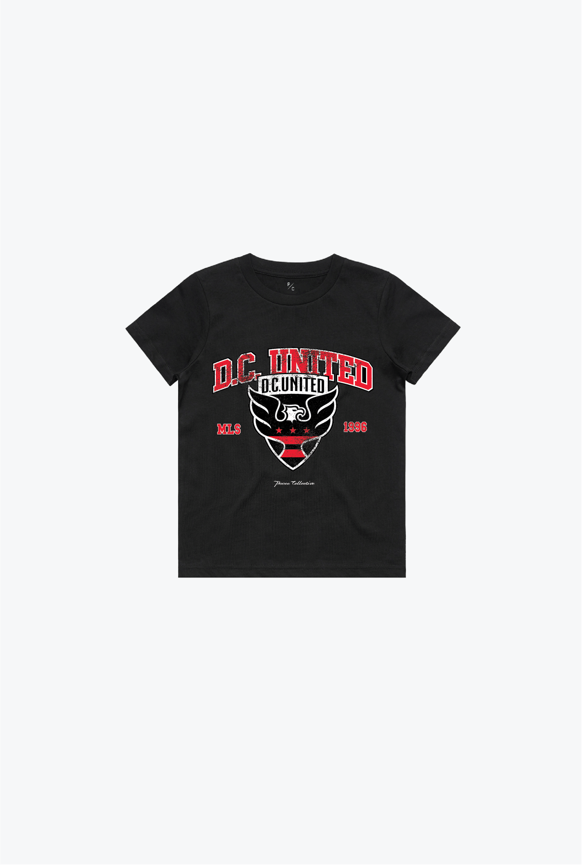 D.C. United Vintage Washed Kids T-Shirt - Black