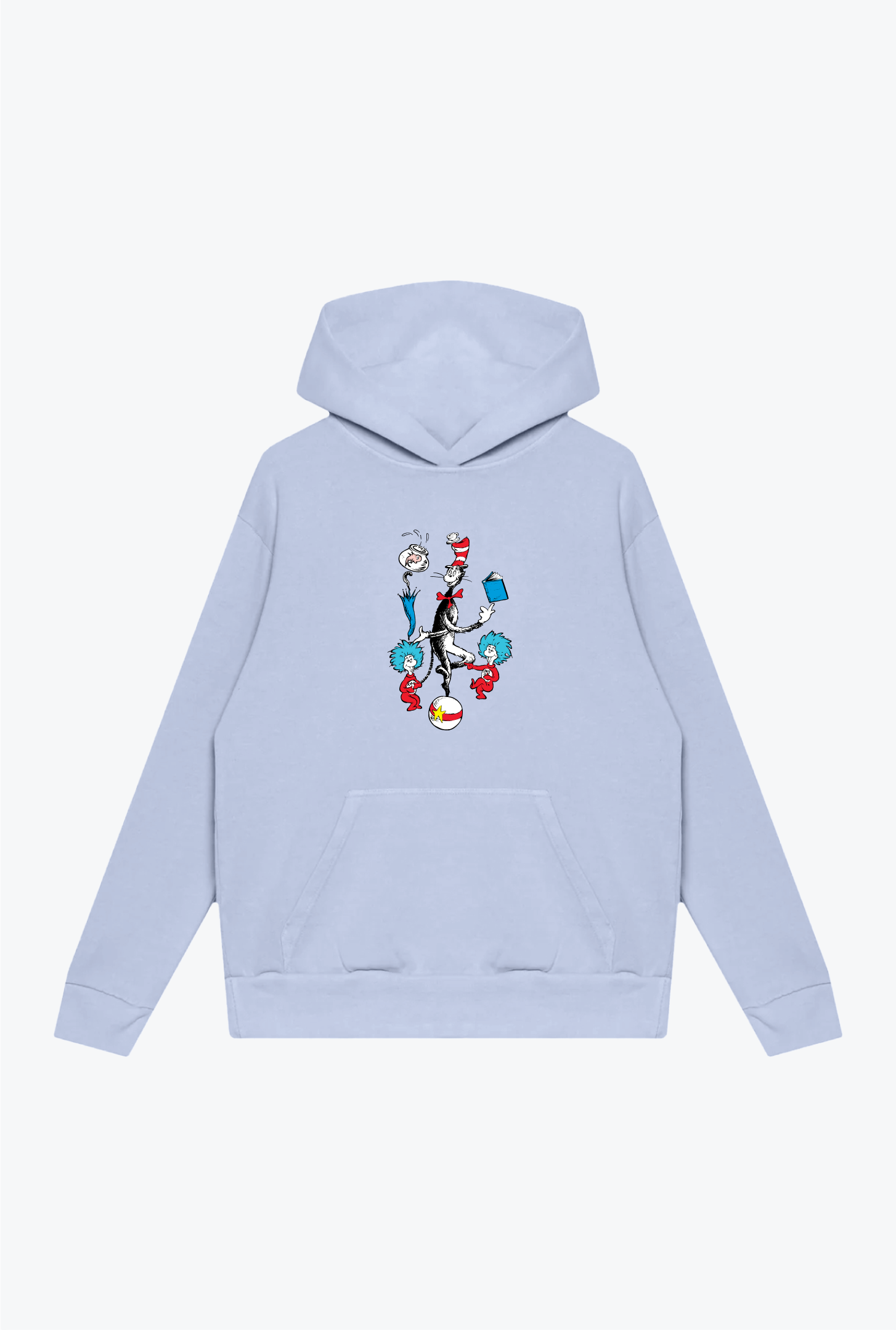 Cat In The Hat Vintage Character Hoodie - Grape Ice