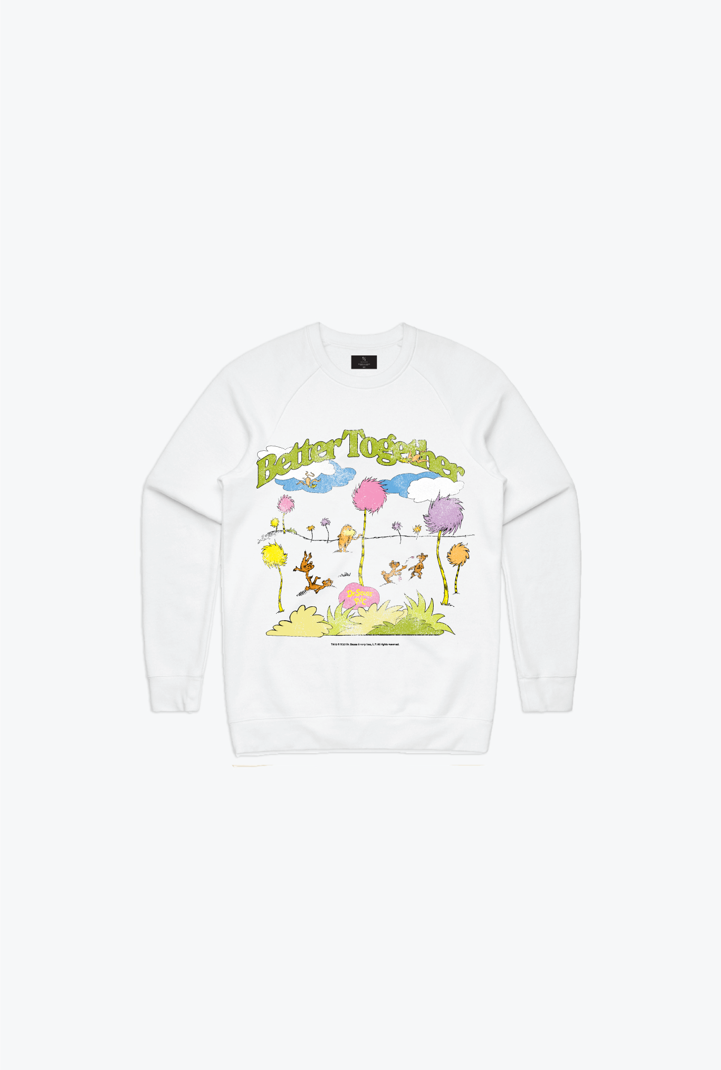 The Lorax Better Together Youth Crewneck - White
