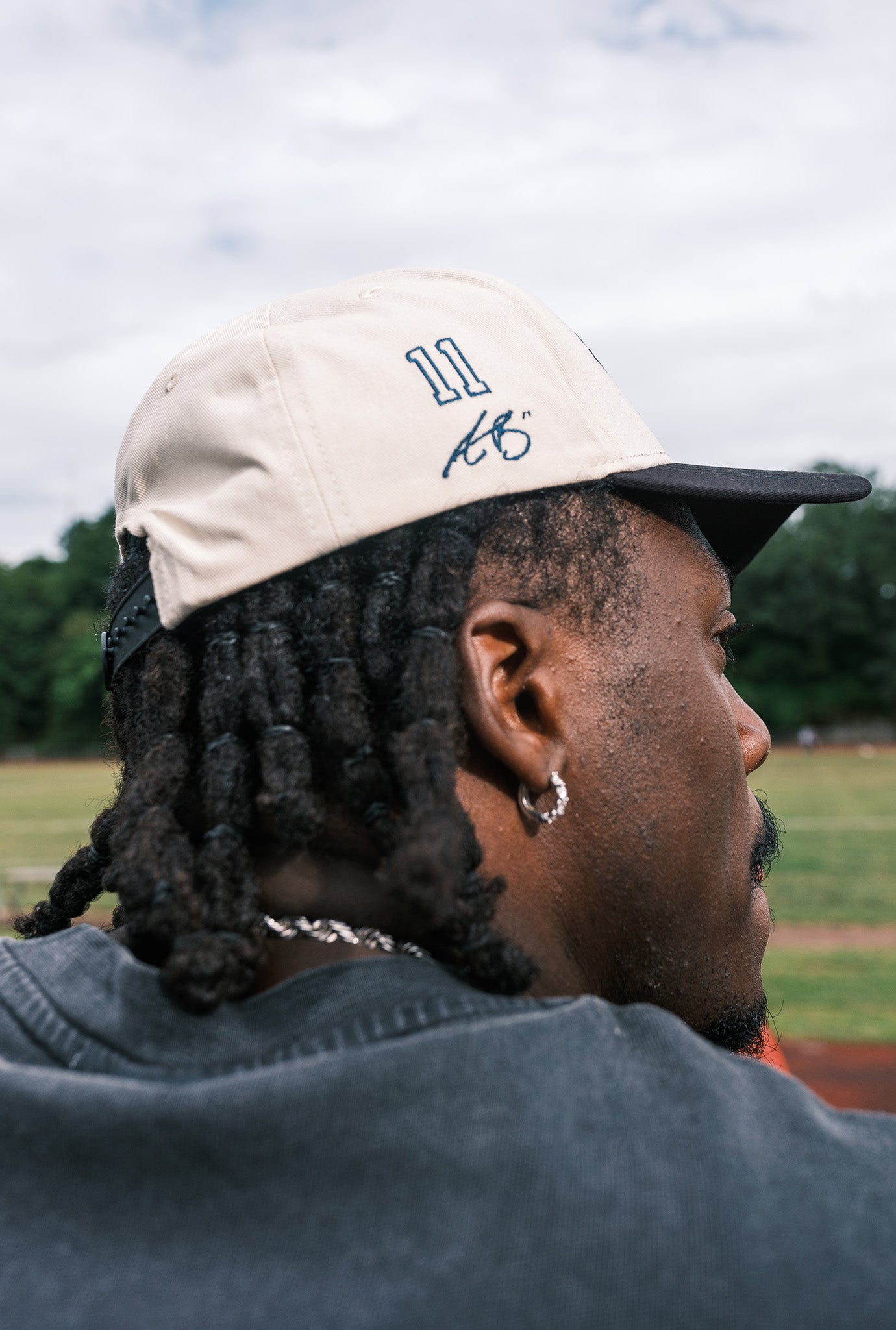P/C x AJ Brown A-Frame Cap - Ivory / Black