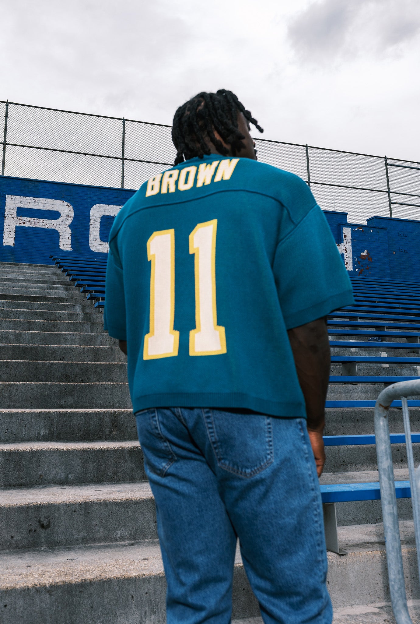 P/C x AJ Brown Knit Sweater - Green