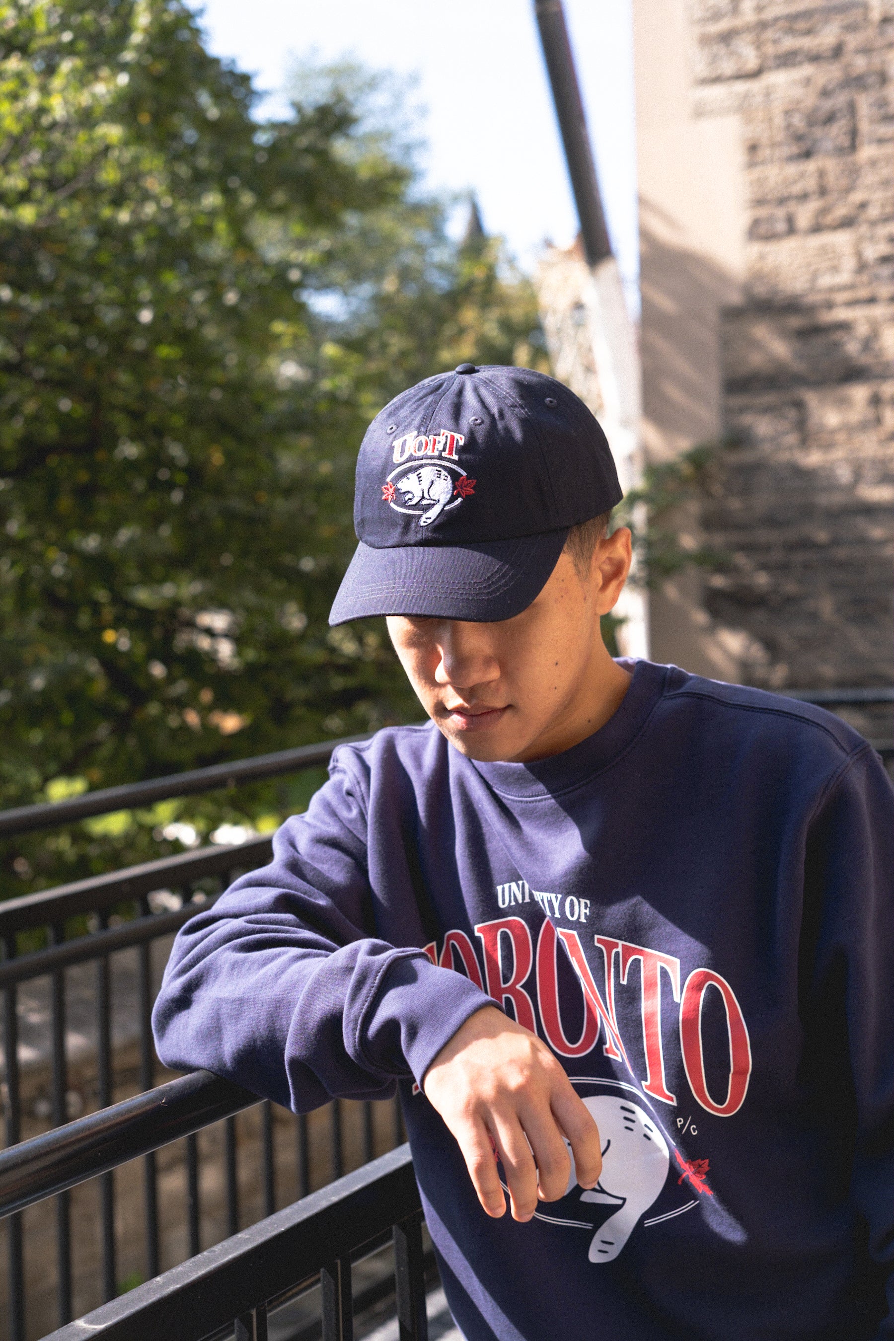 P/C x U Of Toronto Vintage Mascot Dad Cap - Navy