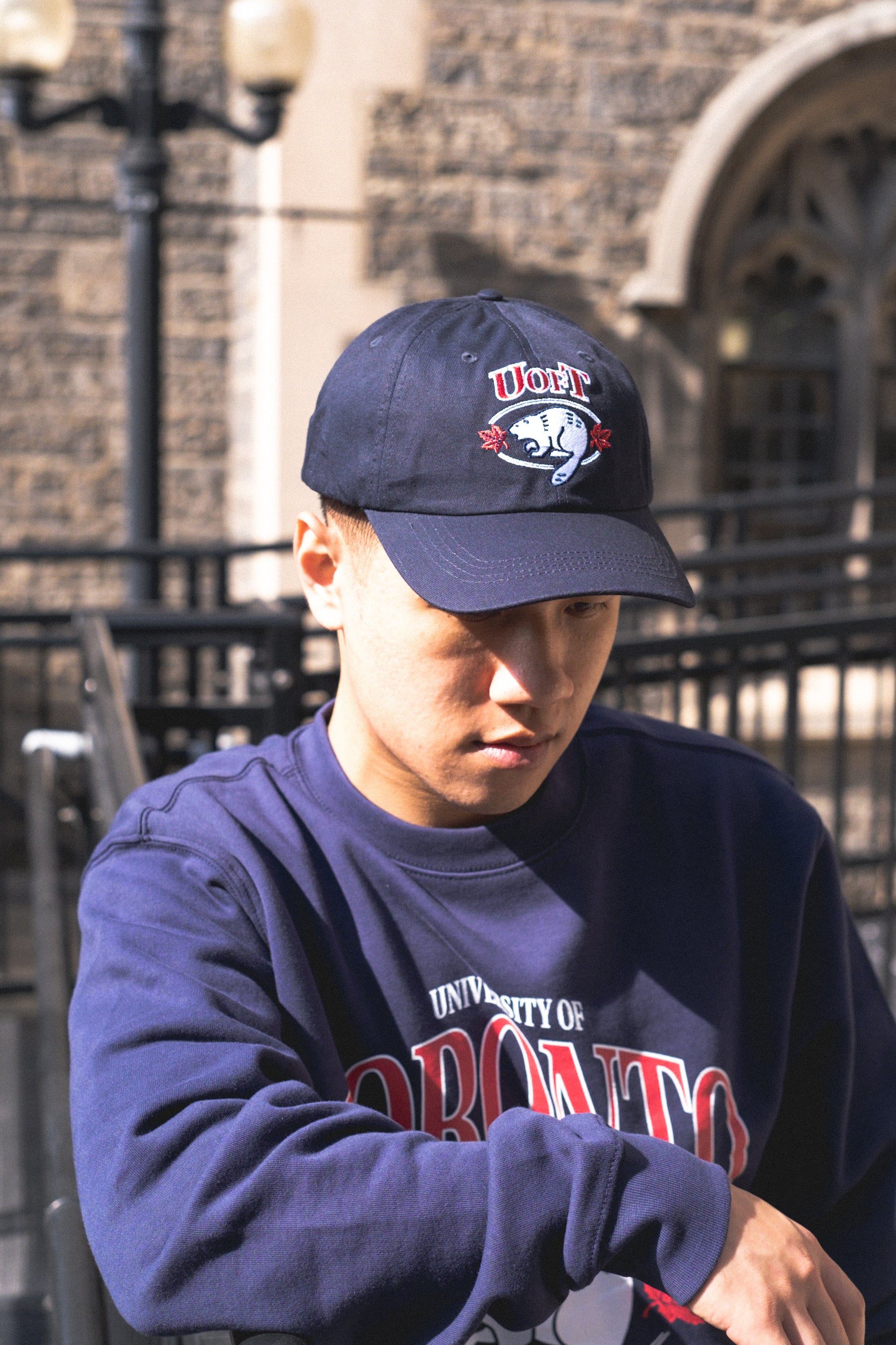 P/C x U Of Toronto Vintage Mascot Dad Cap - Navy