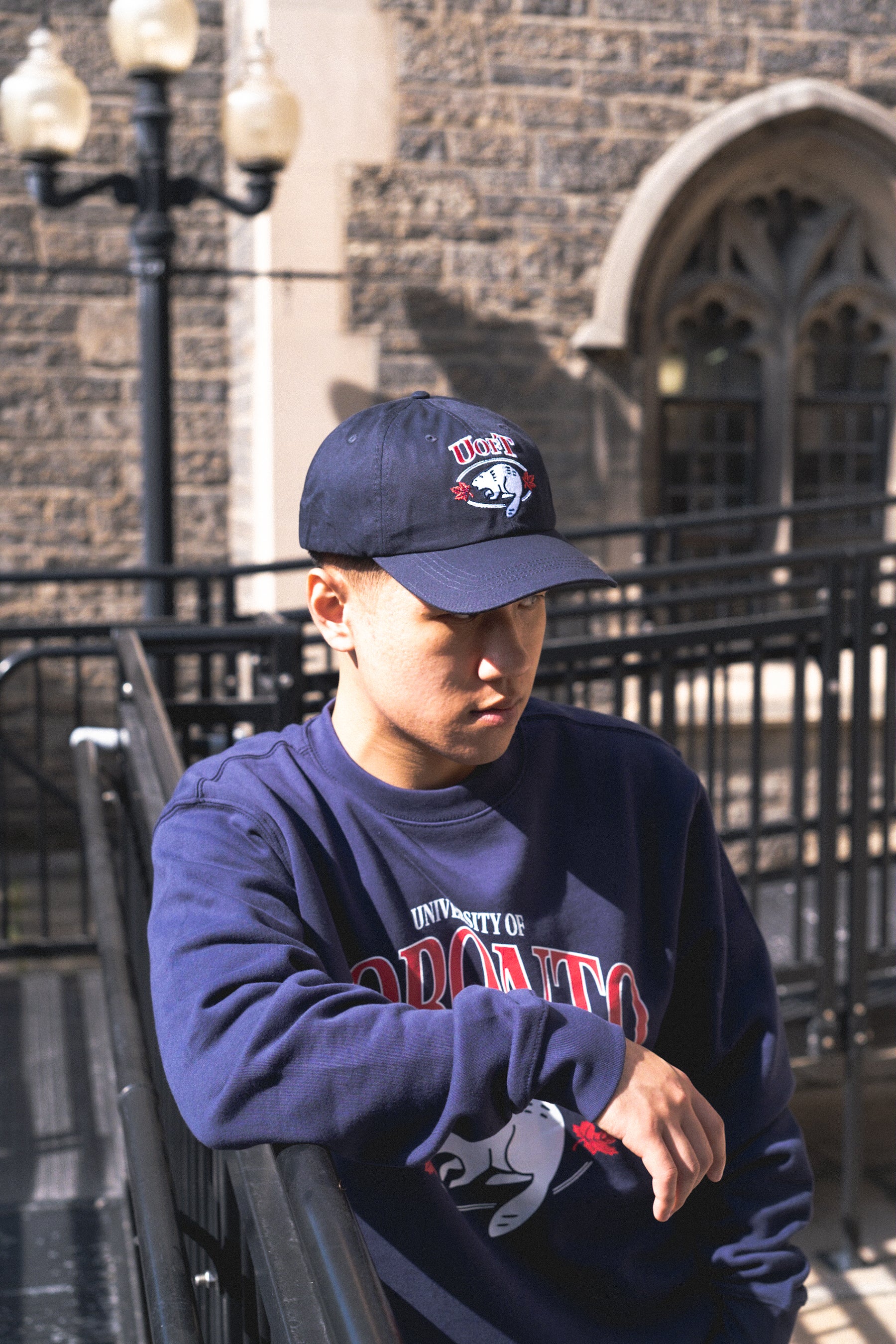 P/C x U Of Toronto Vintage Mascot Dad Cap - Navy