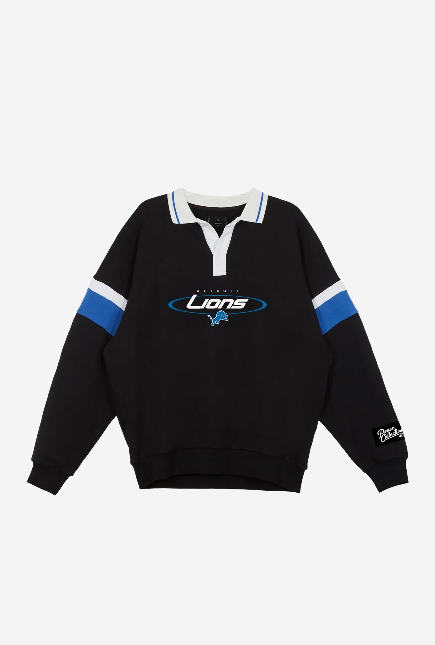 Detroit Lions Oversized Rugby - Black / Royal