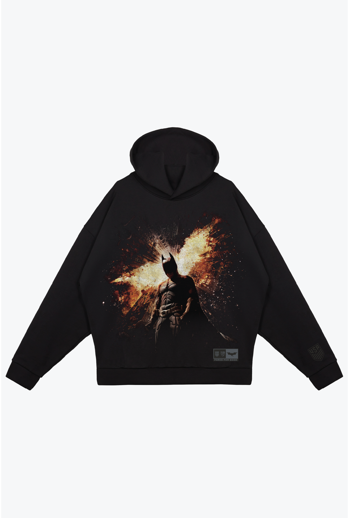 US Soccer x DC Comics The Dark Knight Rises Relaxed Hoodie - Schwarz